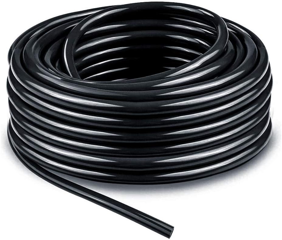 Bonviee 50 FT Blank Distribution Tubing Irrigation Drip Hose, 1/4 Inch Drip Line...