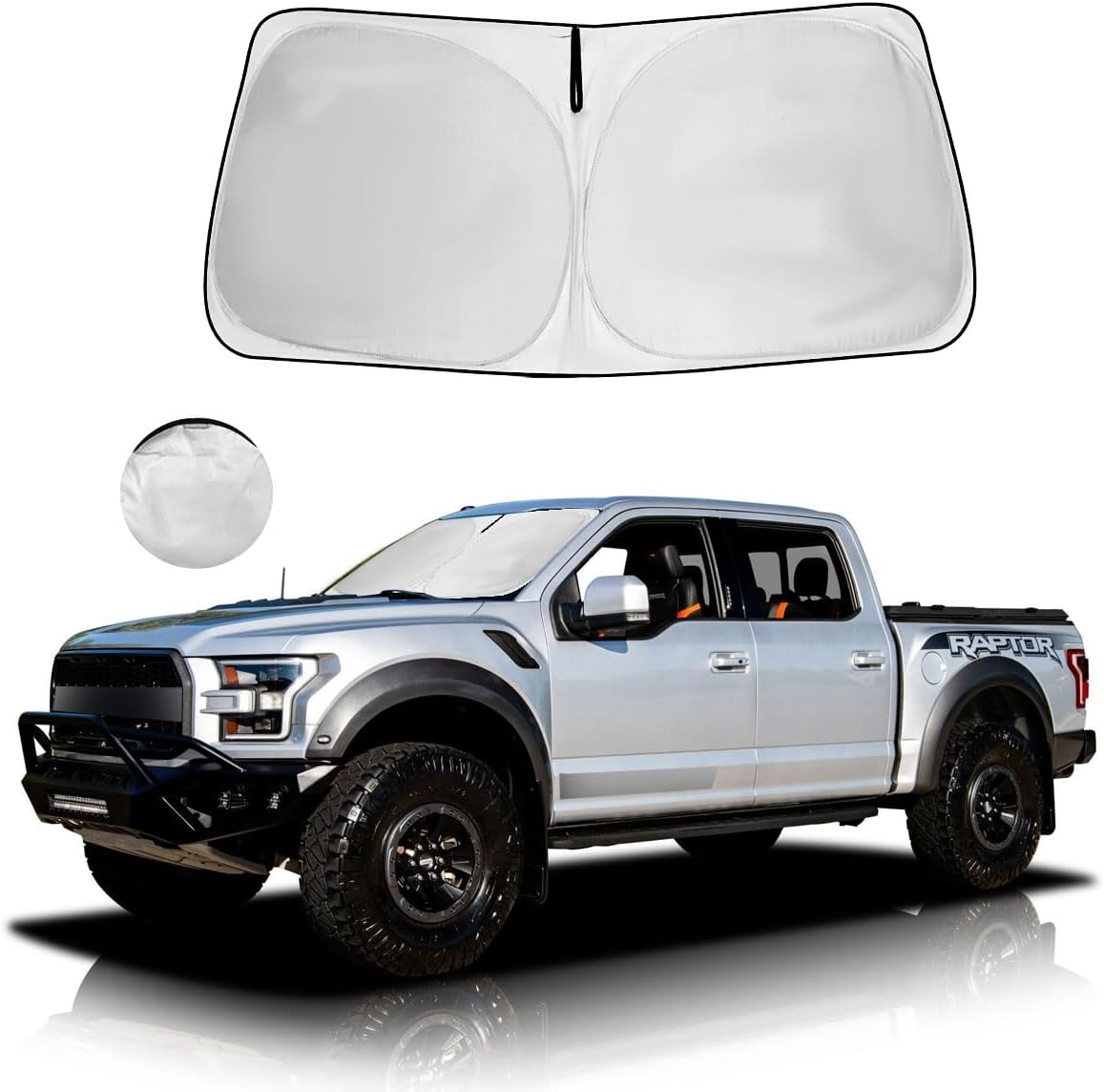 Car Windshield Sun Shade Foldable Sunshade Protector for 2015-2020 Ford F-150 F1...