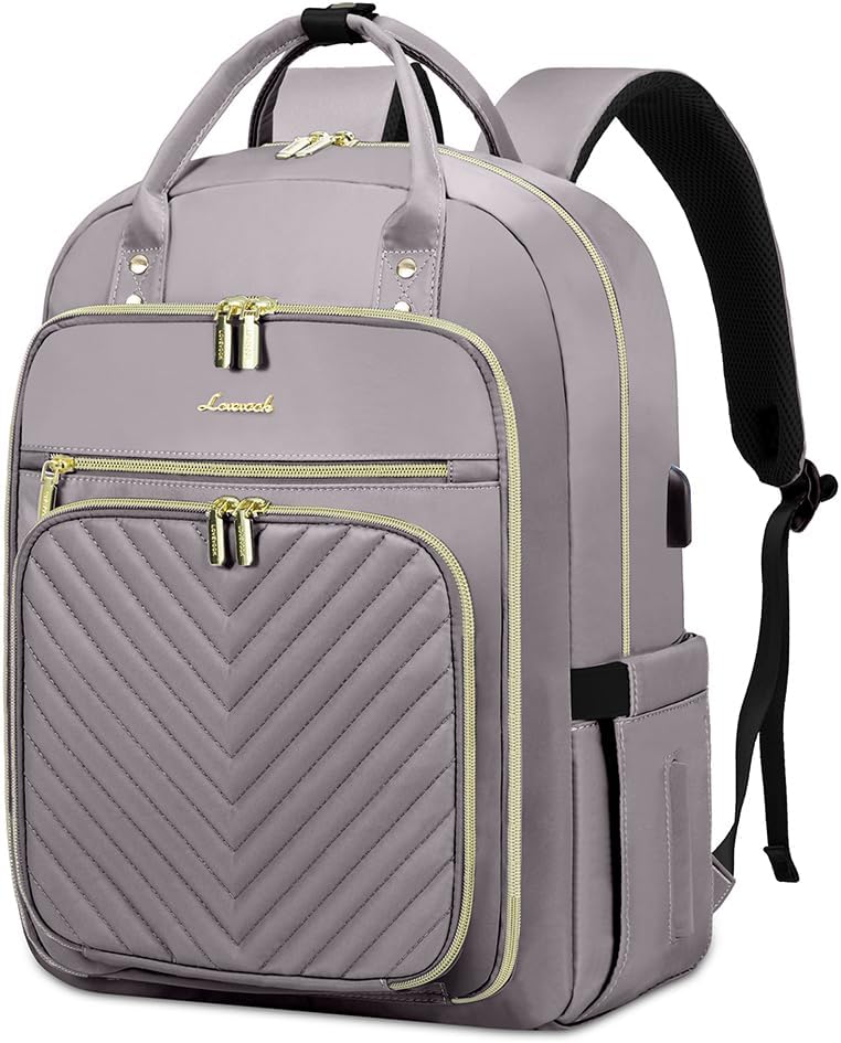 LOVEVOOK Laptop Backpack for Women, Water Resistant Travel Work Backpacks Purse...