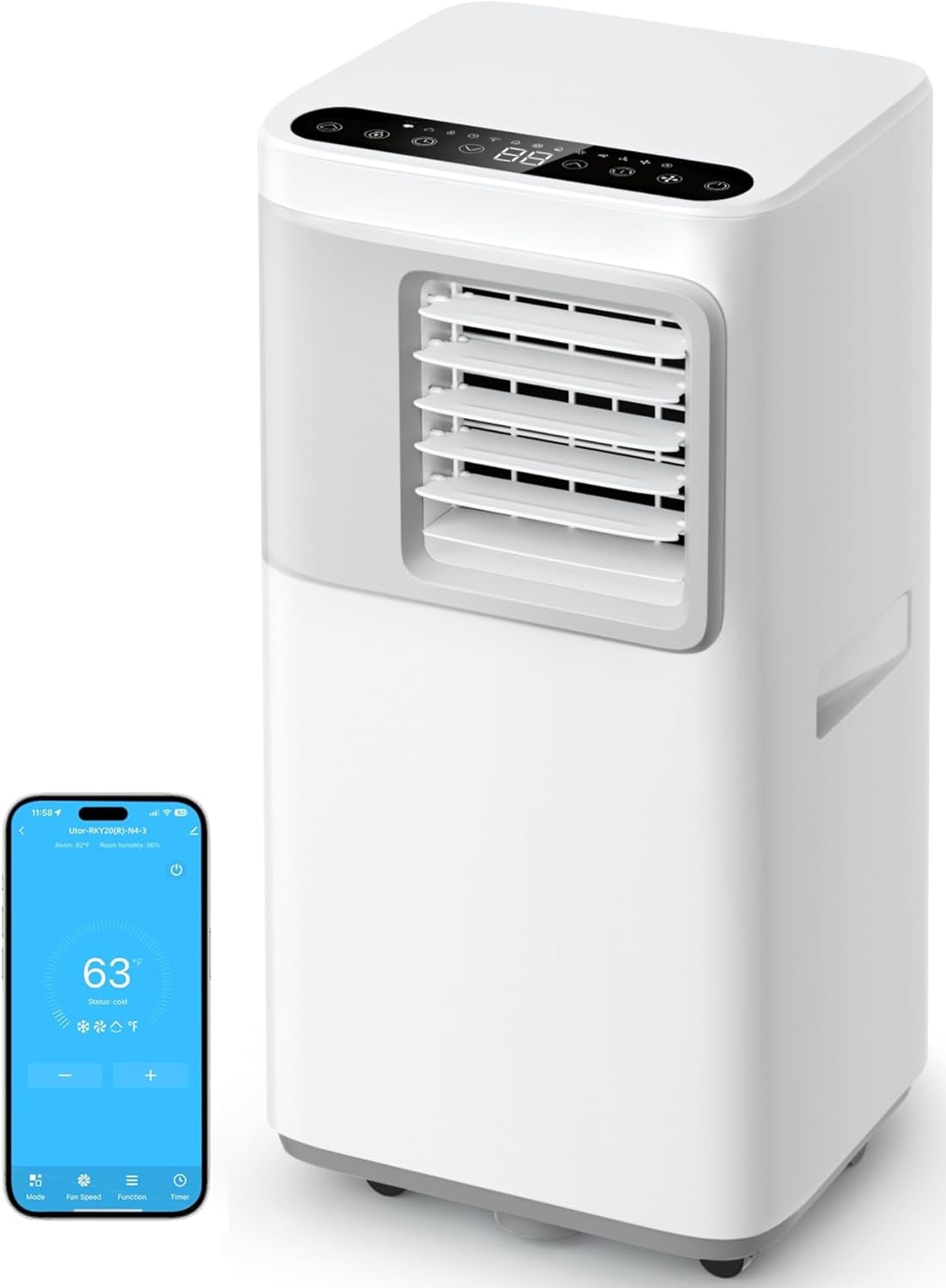 Portable Air Conditioners, 5 in 1 Portable AC Units with Dehumidifier Fan Mode f...