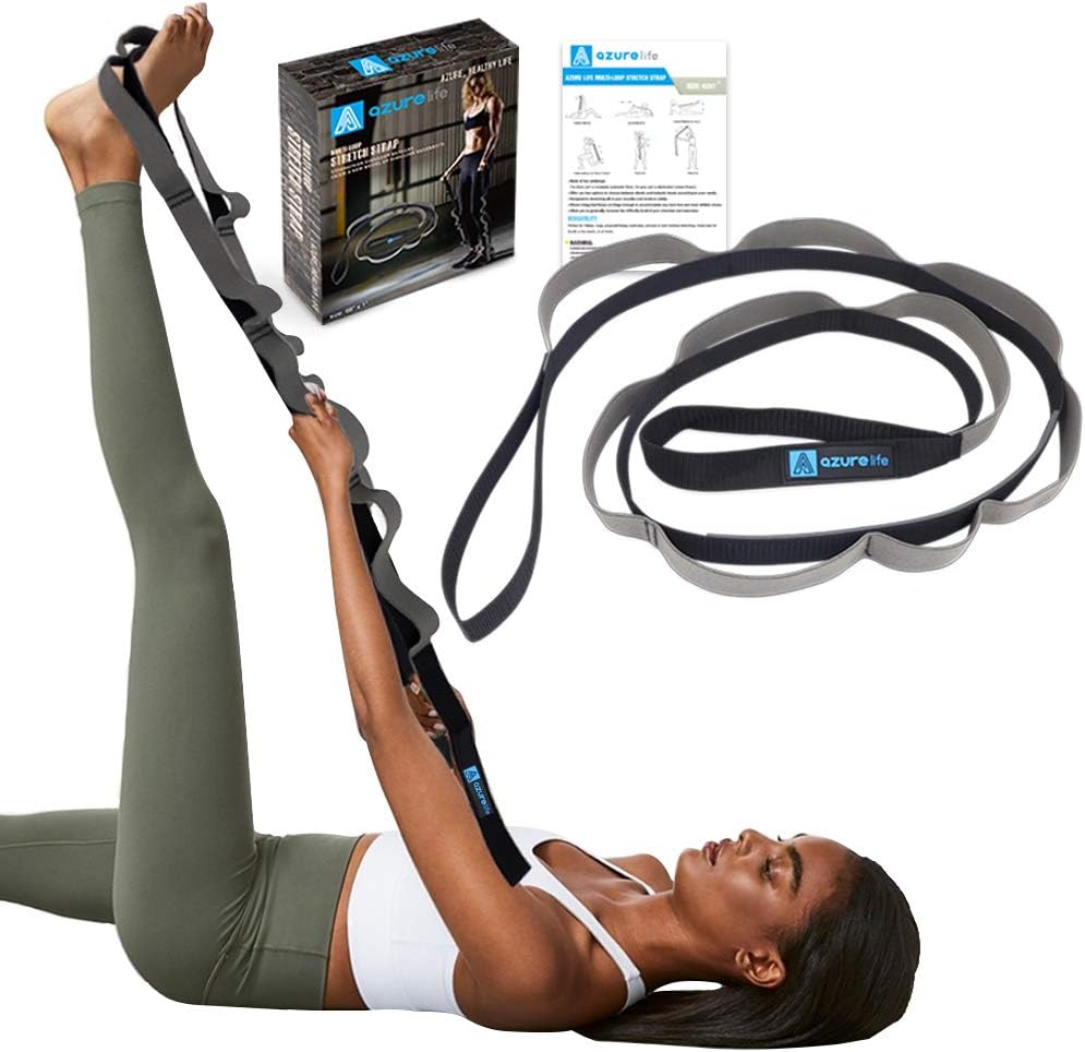 Stretch Strap with 11 Loops, Half Elastic Stretching Strap Band - Stretch Tool f...