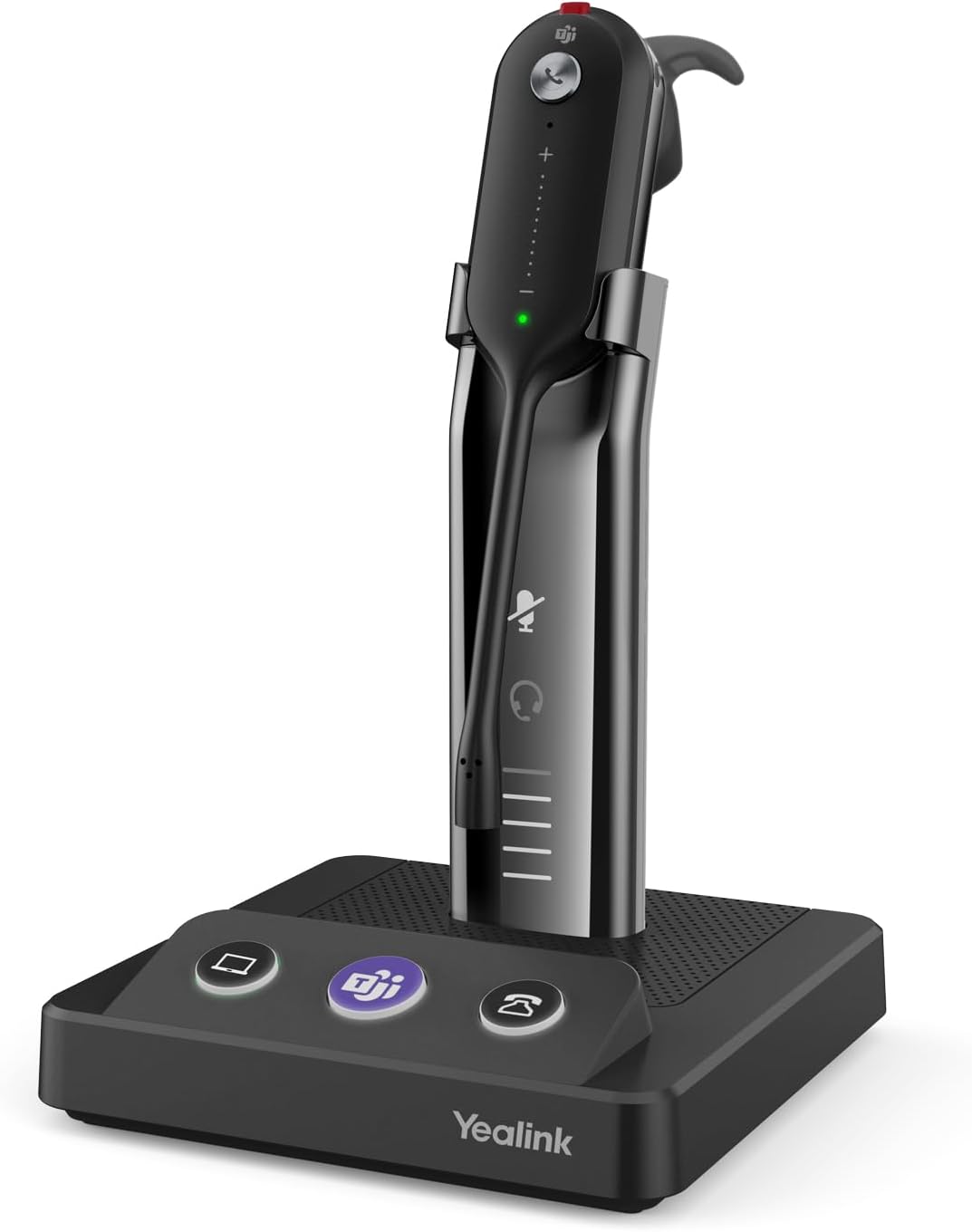 Yealink Wireless DECT Headset WH63 Upgrade,Teams Certified,Single Ear Office Hea...
