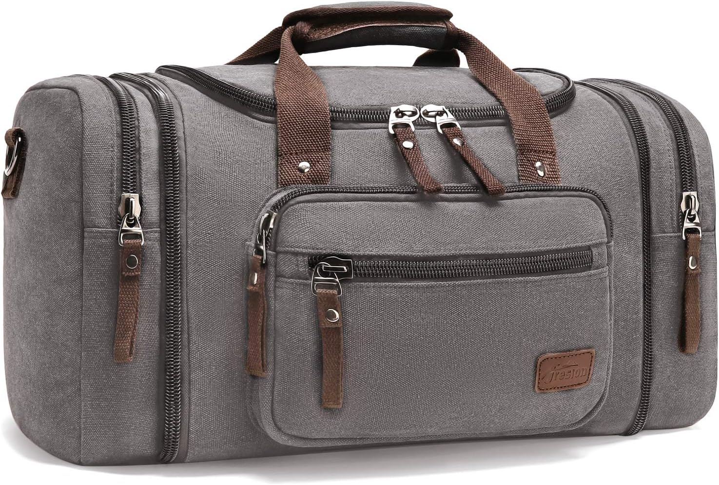 Canvas Duffle Bags, Fresion New Two Side Pockets for Extensions for Unisex Weeke...