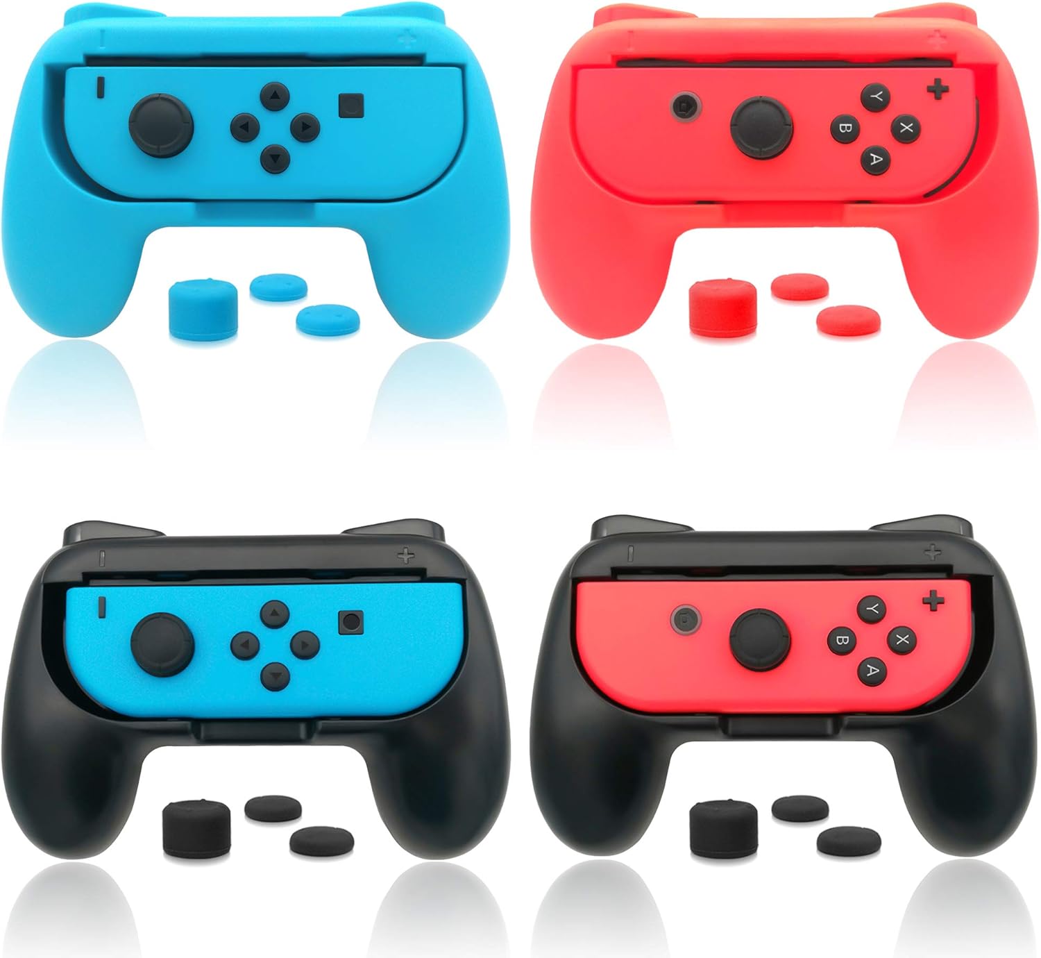 FYOUNG Controller Hand Grip Compatible with Joy Con for Switch & OLED Model Vers...