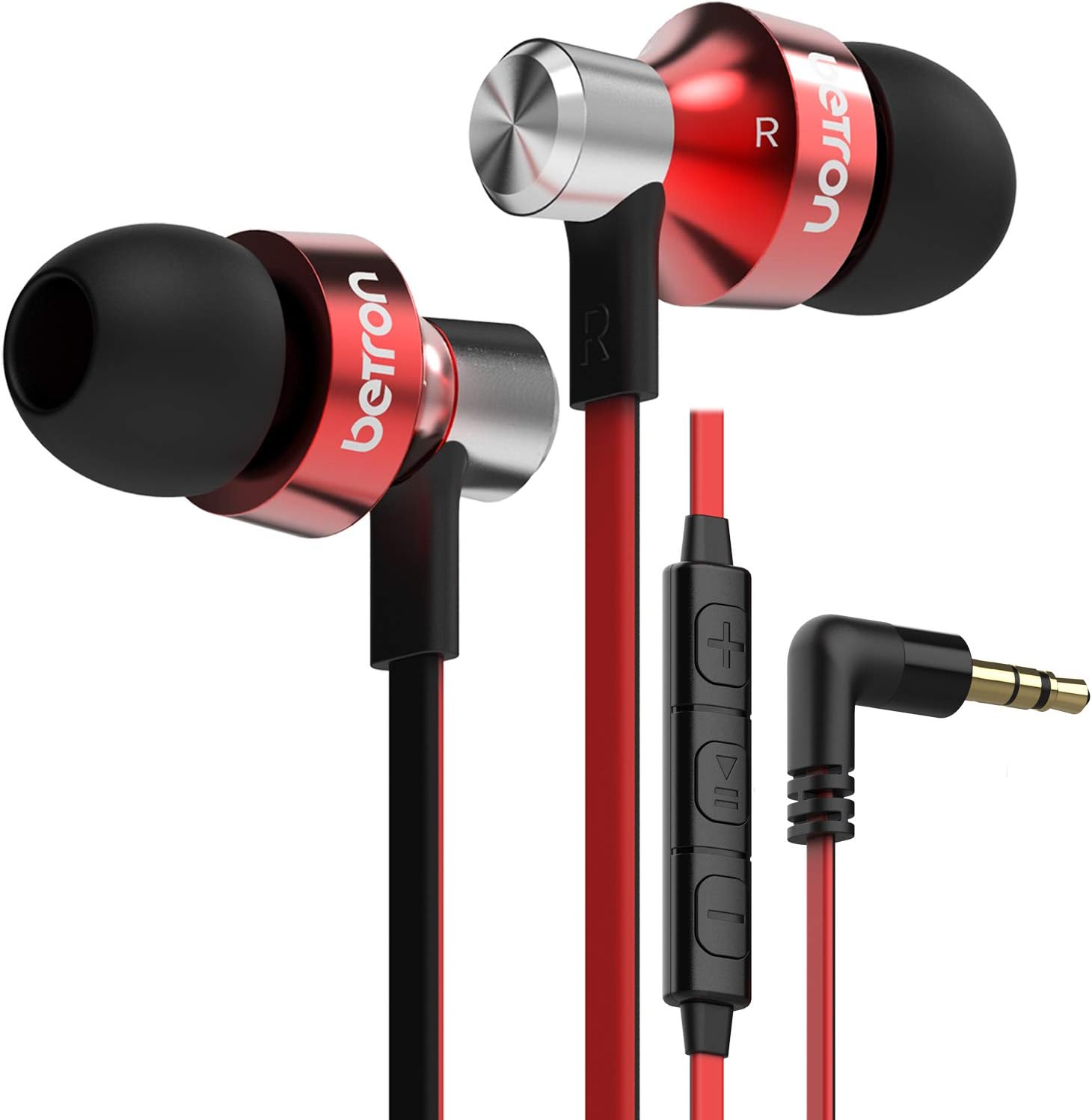 Betron DC950HI In-Ear Headphones and Earphones with 11.5mm Drivers, Noise Isolat...