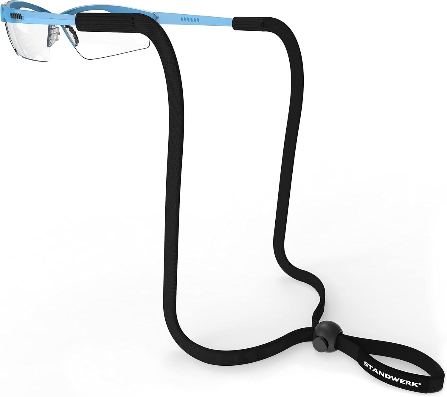 STANDWERK® Basic+ Glasses Strap - Perfectly Adjustable Sports Glasses Strap - Gl...