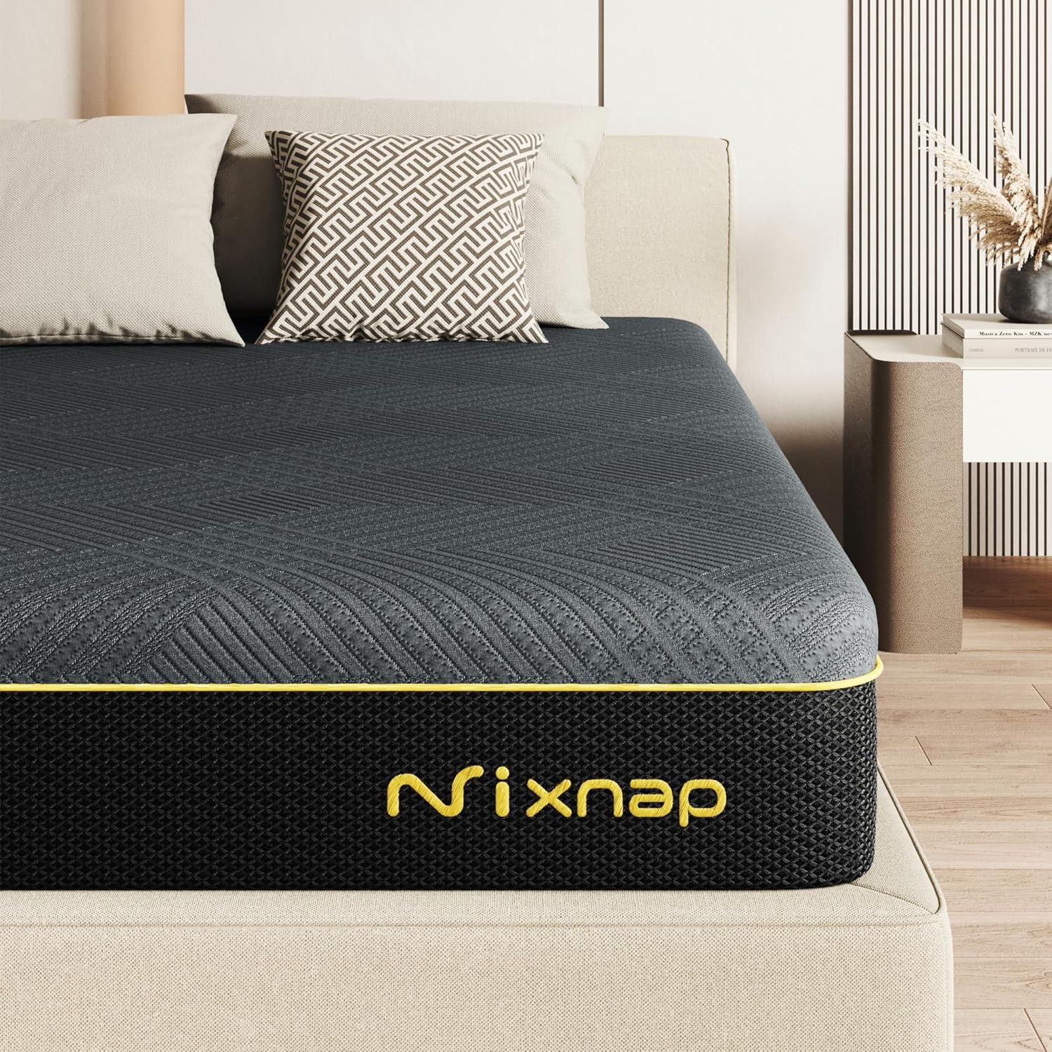 NIXNAP Super King Mattress, 8 Inch Orthopedic Memory Foam Mattress, Medium Firm...