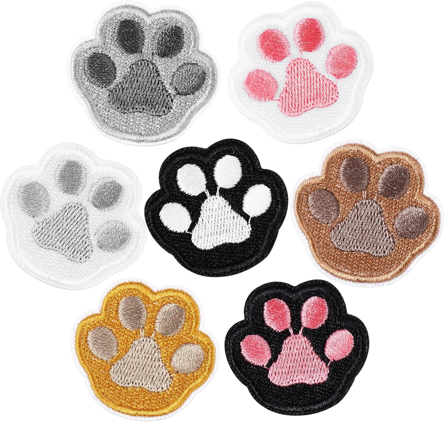 VILLCASE 7 Pcs Cute Dog Paw Costume Stickers Paw Ornament Paw Stickers Paw Patch...
