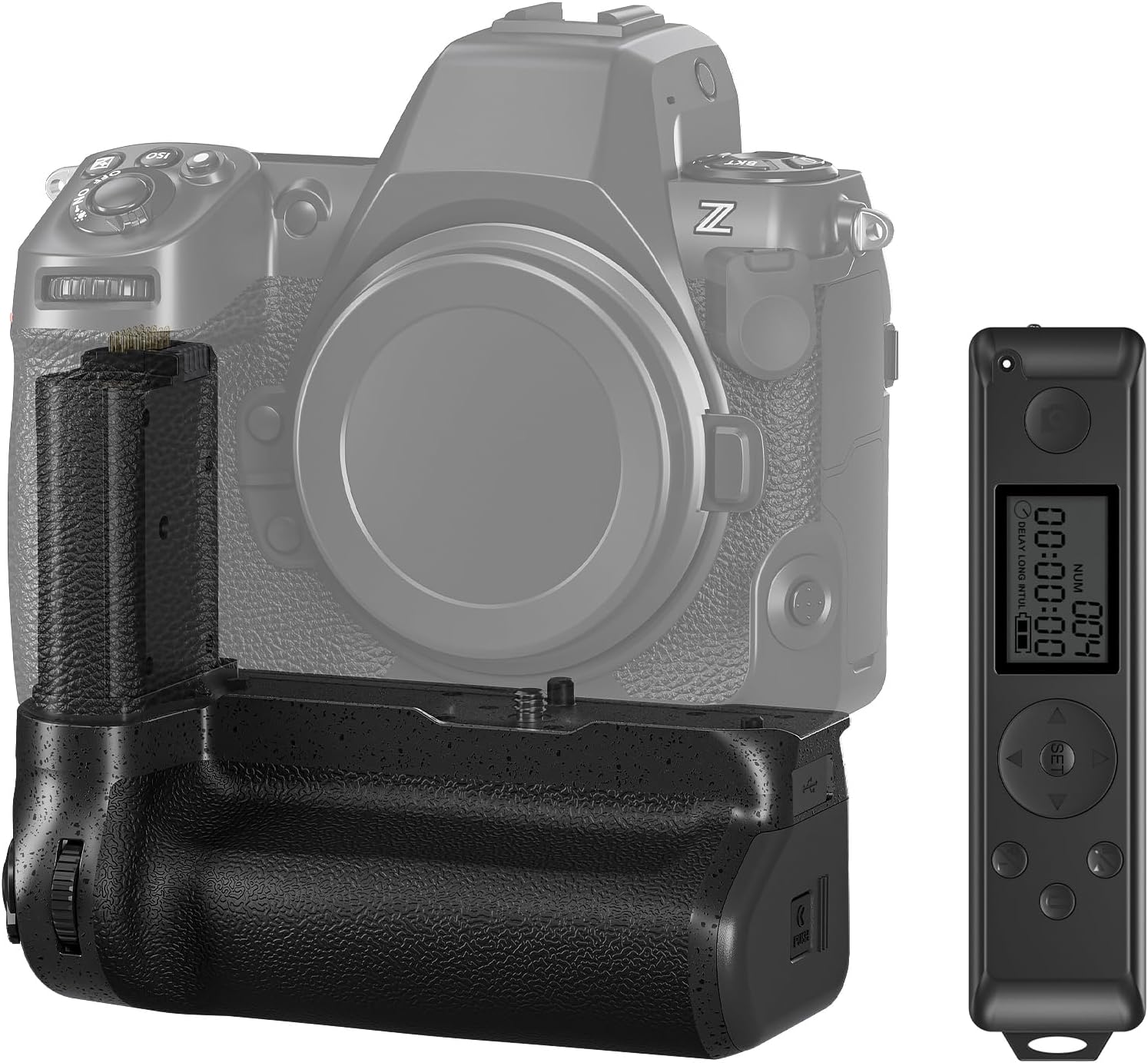 NEEWER MB-N12 Replacement Battery Grip for Nikon Z8 with 2.4G Remote, Holder for...