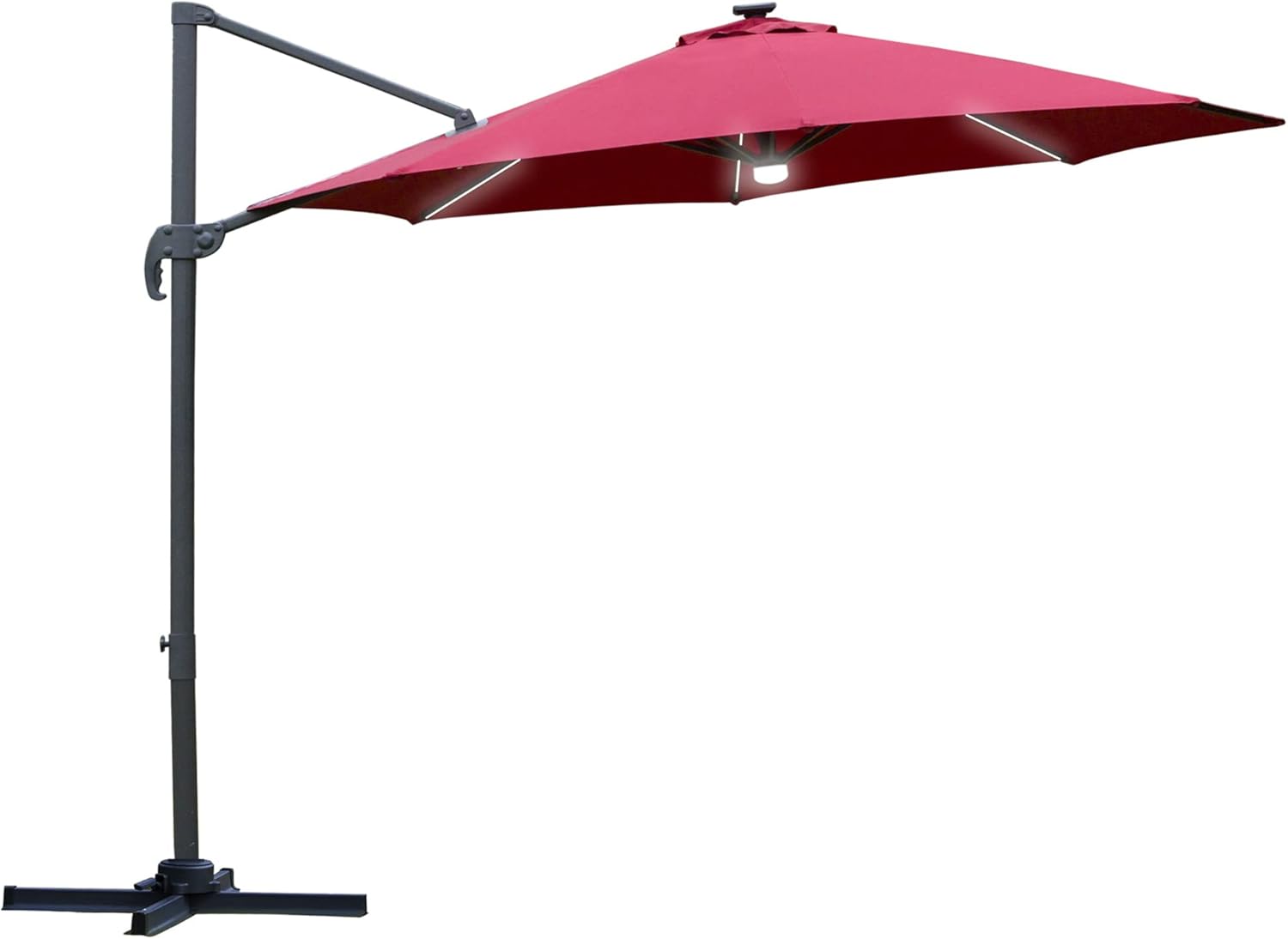 Outsunny 3m Cantilever Roma Parasol, Special Garden Sun Umbrella, Innovative Out...