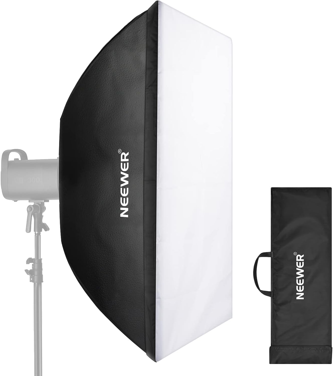 NEEWER 24”x35” (60x90cm) Rectangular Softbox, Studio Monolight Softbox with Bowe...