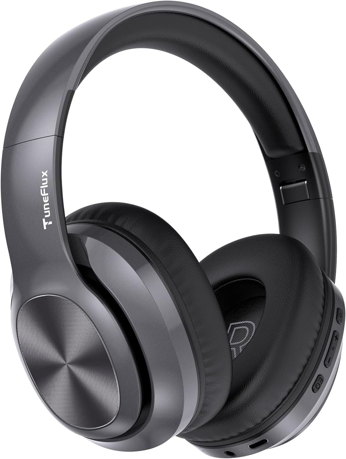 TuneFlux Wireless Bluetooth Headphones Over Ear, 80H Playtime, 3EQ Sound Modes,...
