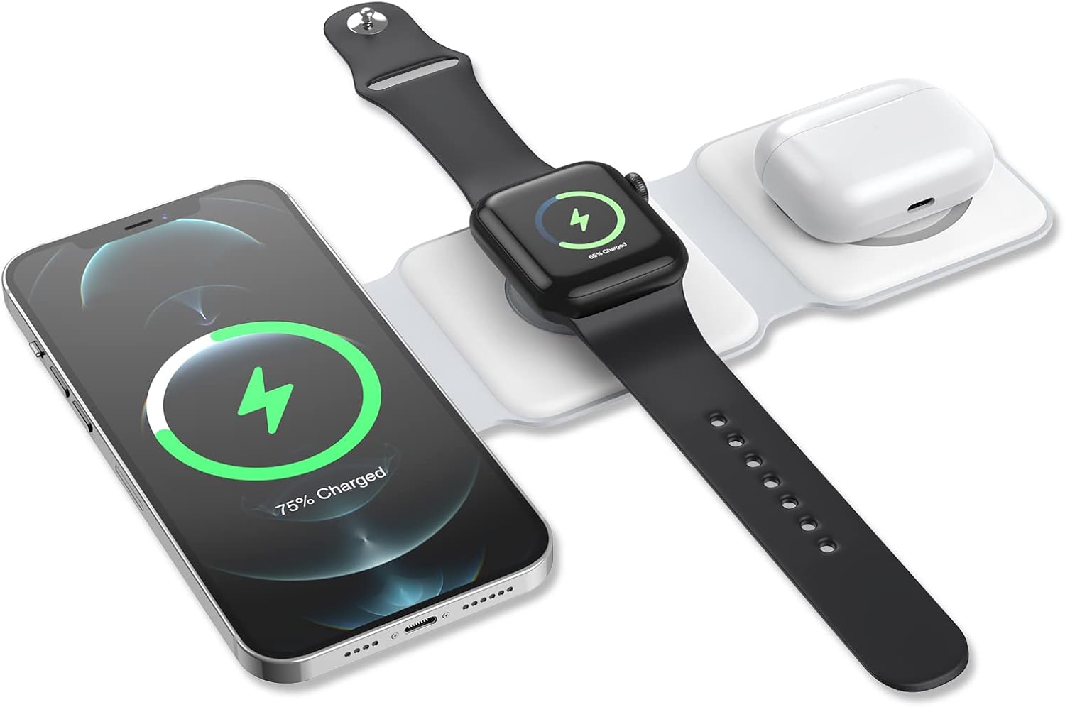 Ankilo 3 in 1 Foldable Wireless Charger, Ankilo Magnetic Fast Wireless Charging...