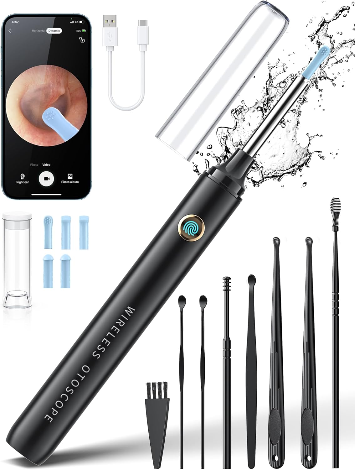Ear Wax Removal, Ear Cleaner with Camera, Ear Wax Removal Kit with 1080P, Ear Ca...