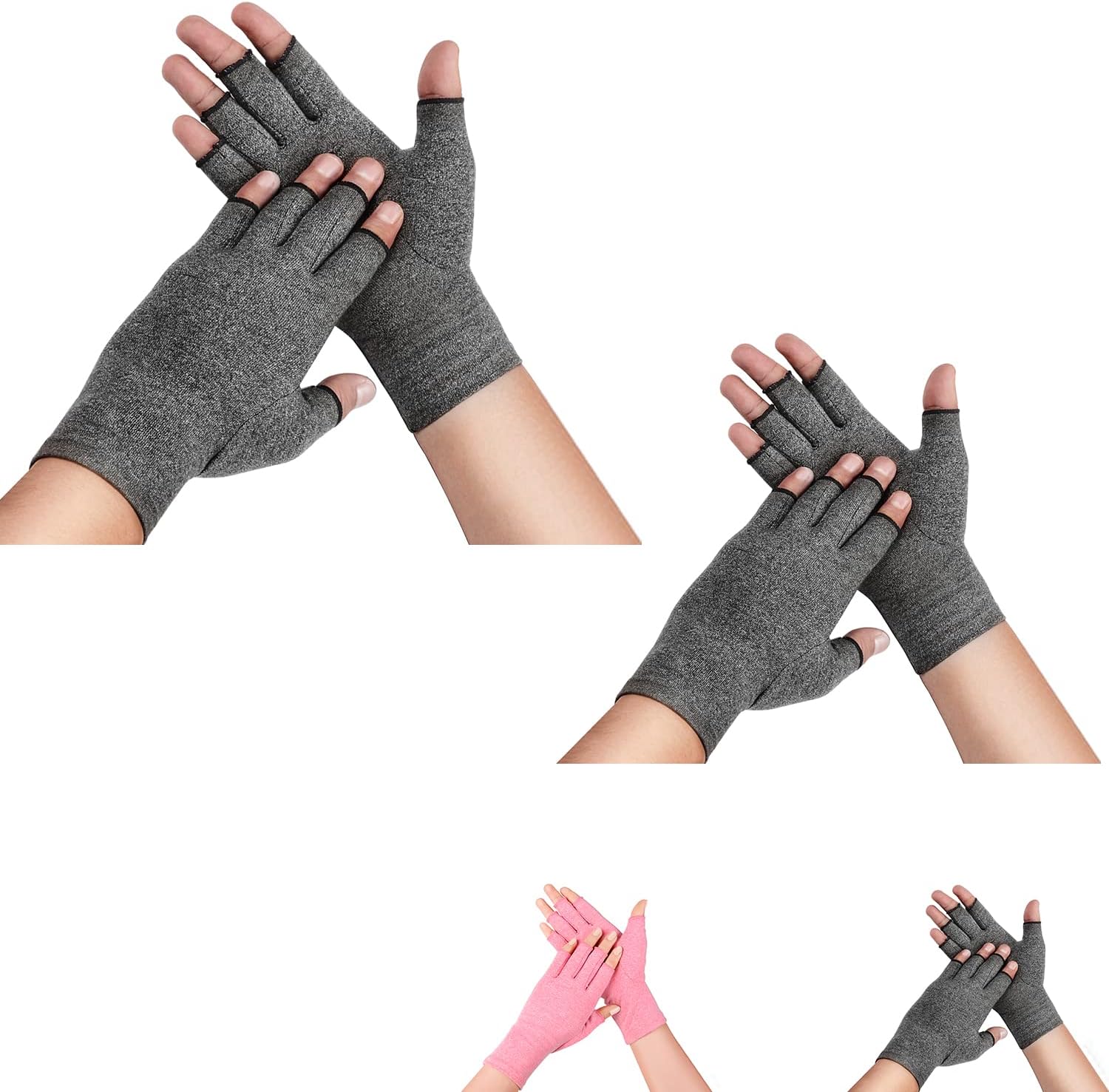 supregear Women' s Arthritis Gloves, 2-Pairs Rheumatoid Arthritis Compression Gl...
