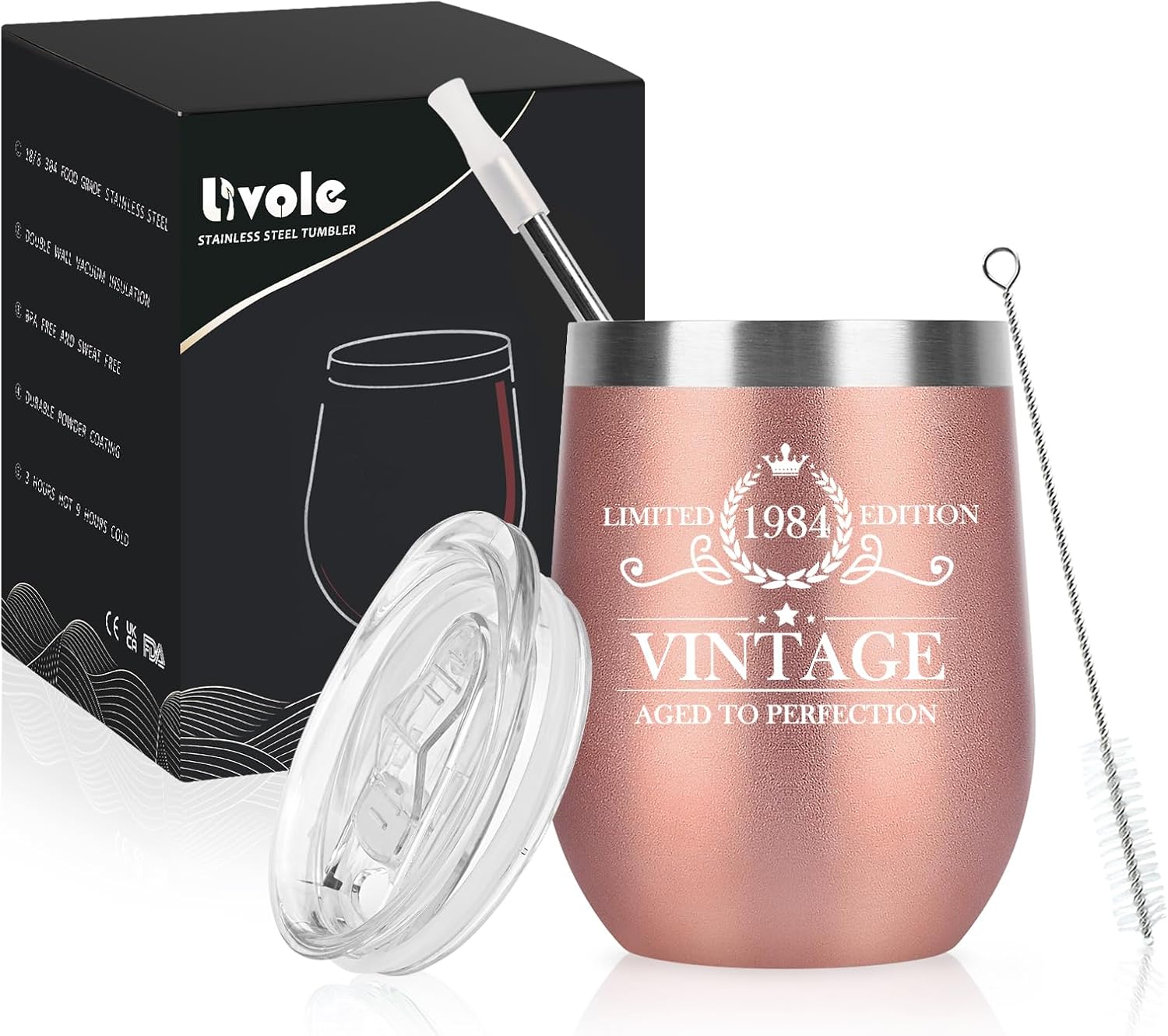 Livole 1984 Vintage Birthday Mug for Women, 40th Birthday Gifts for Her, Women,...