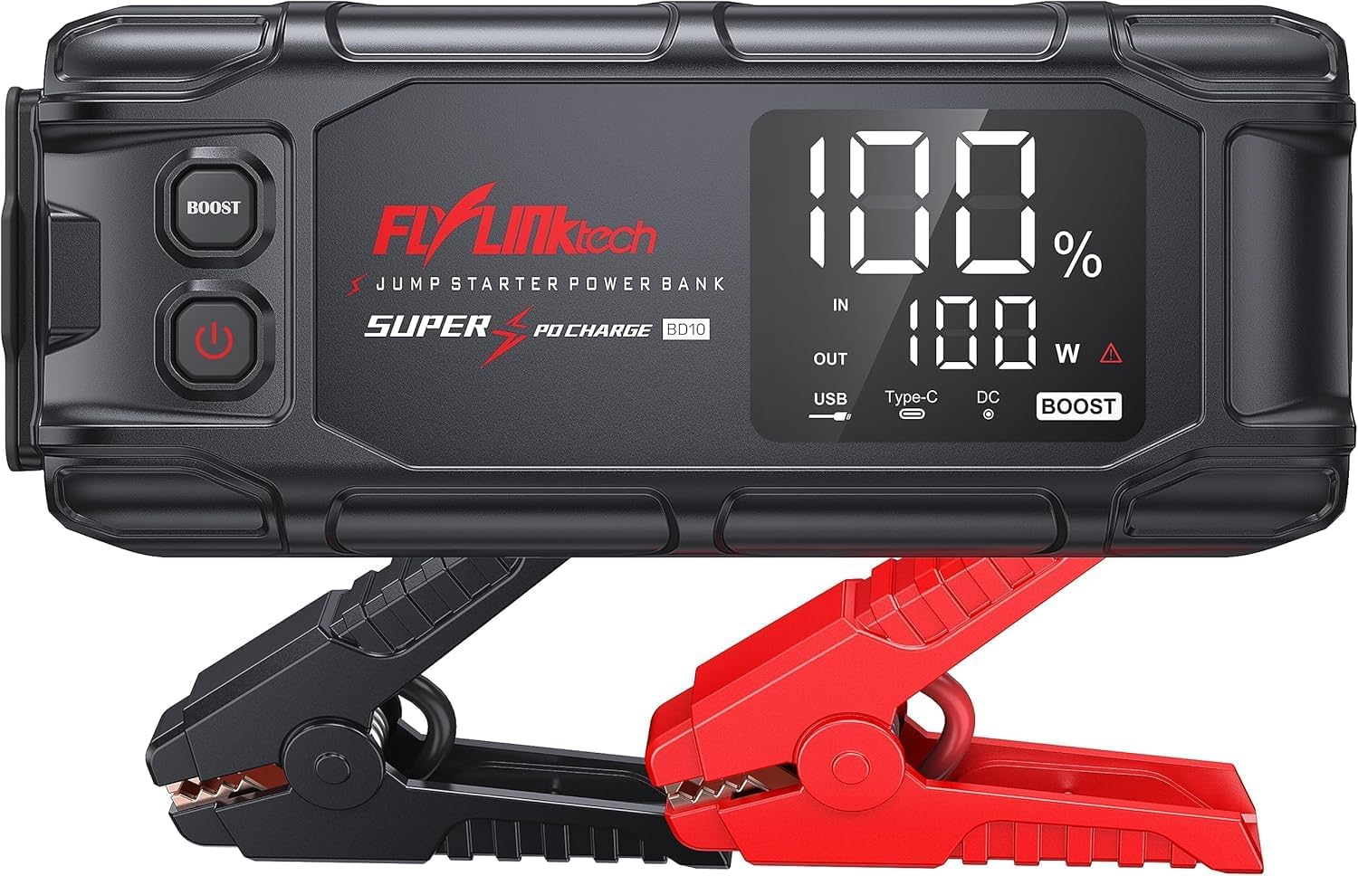 Portable Jump Starter, FLYLINKTECH 6000A Peak 2680...