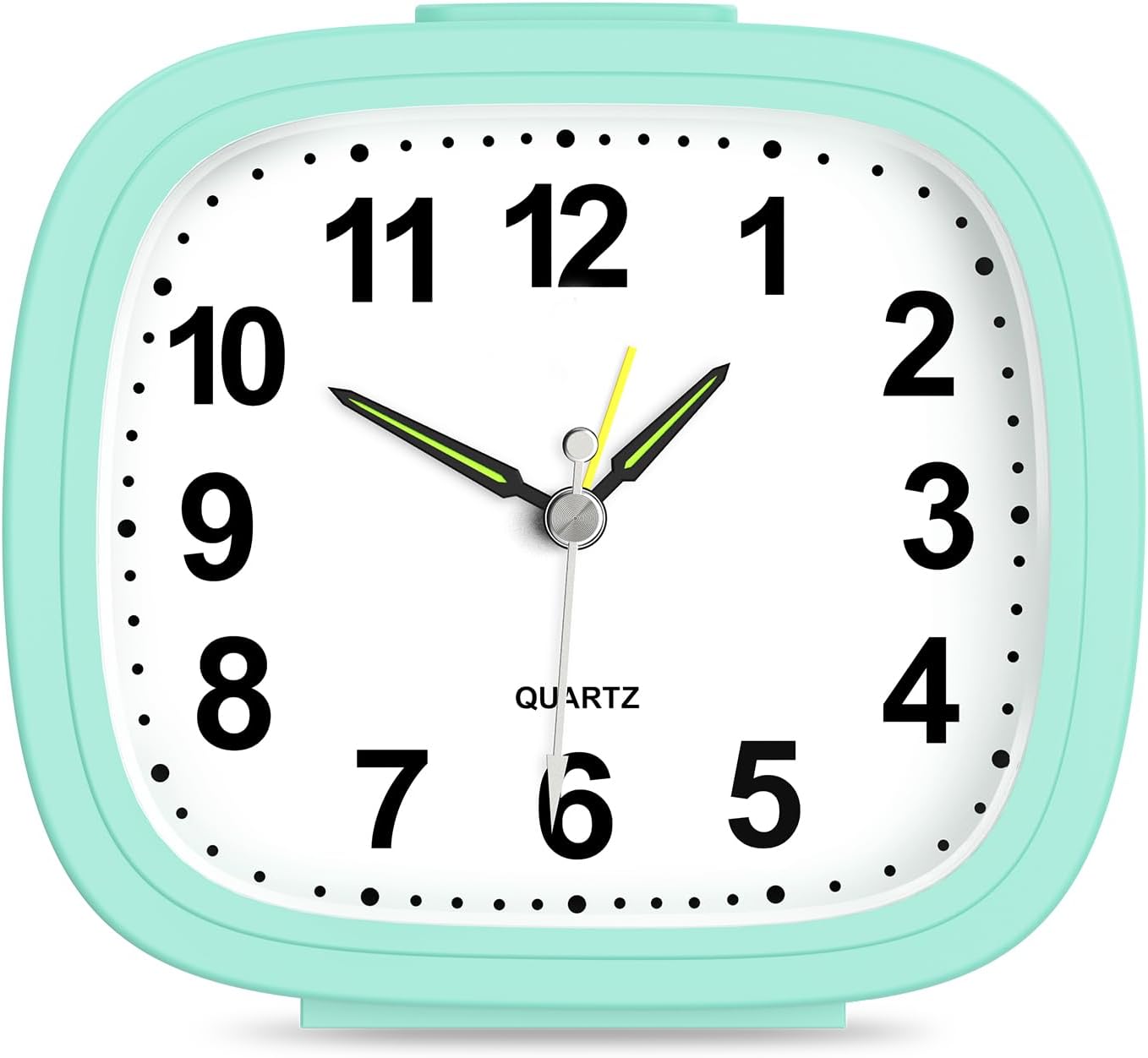 Brifit Silent Alarm Clocks, Bedside Non Ticking Travel Clocks, Battery Powered B...