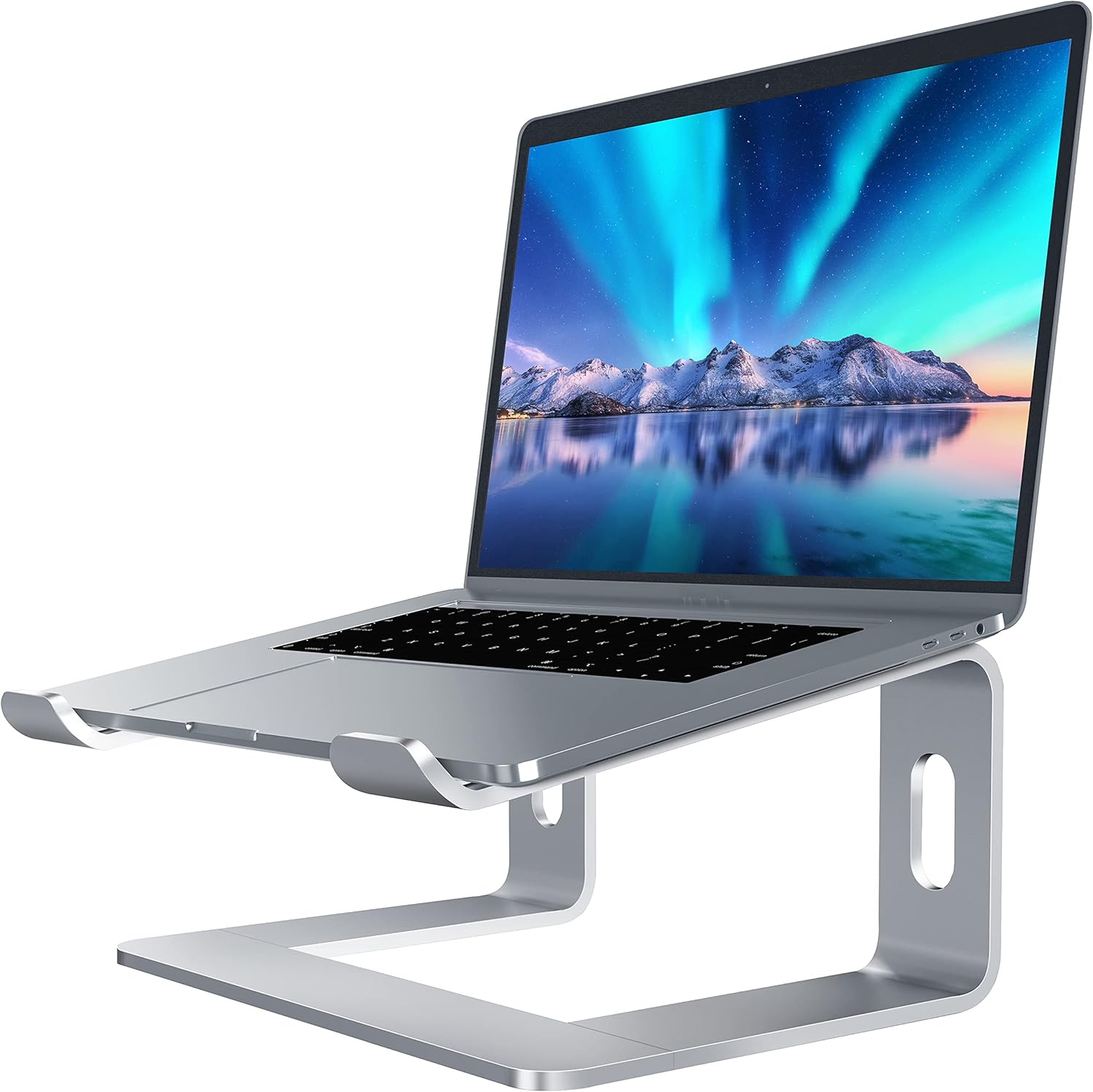SOUNDANCE Aluminum Laptop Stand for Desk Compatible with Mac MacBook Pro Air App...