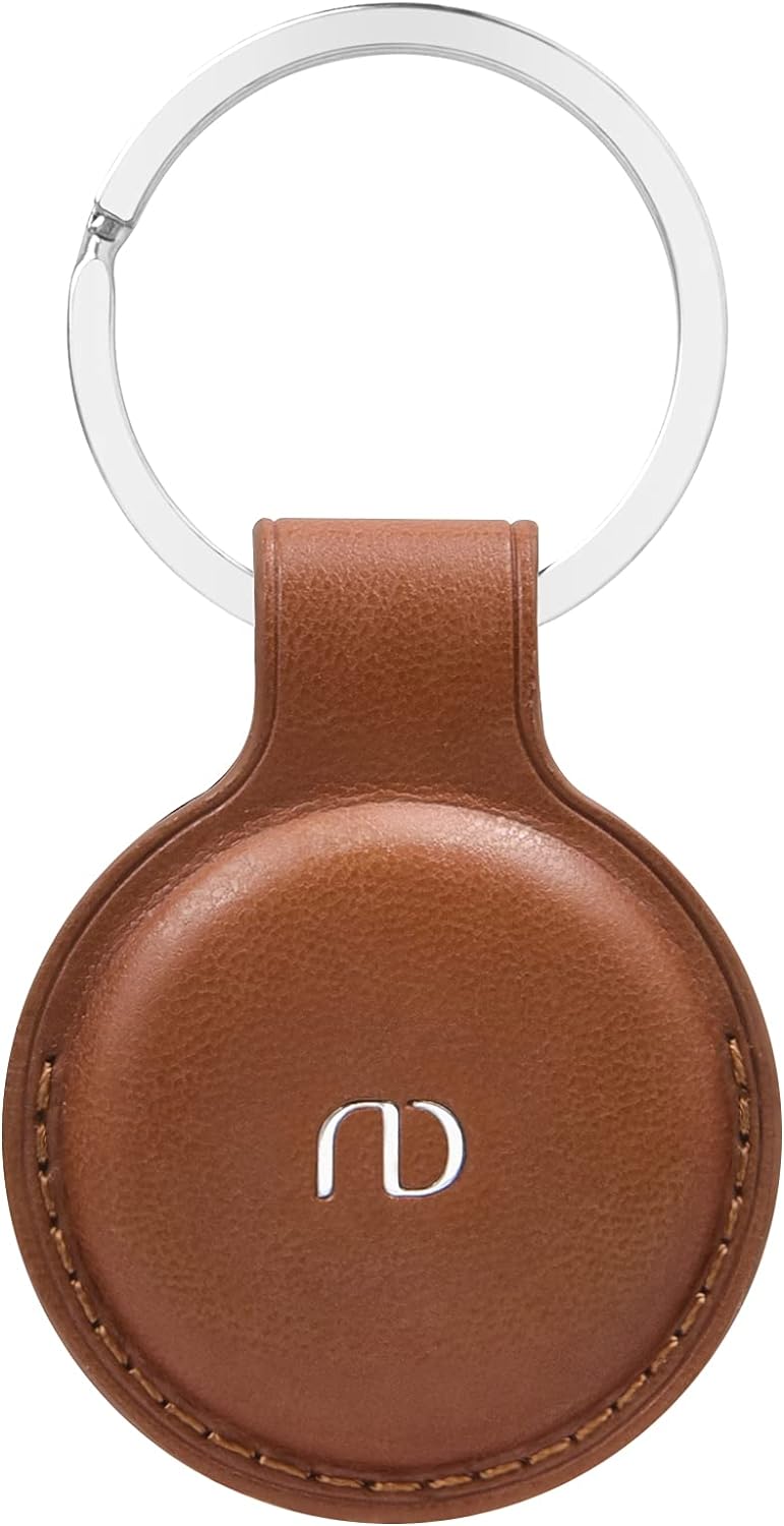 Nereides PU Leather Case for Airtag Keyring, Anti-Scratch Airtag Holder,Full-Bod...