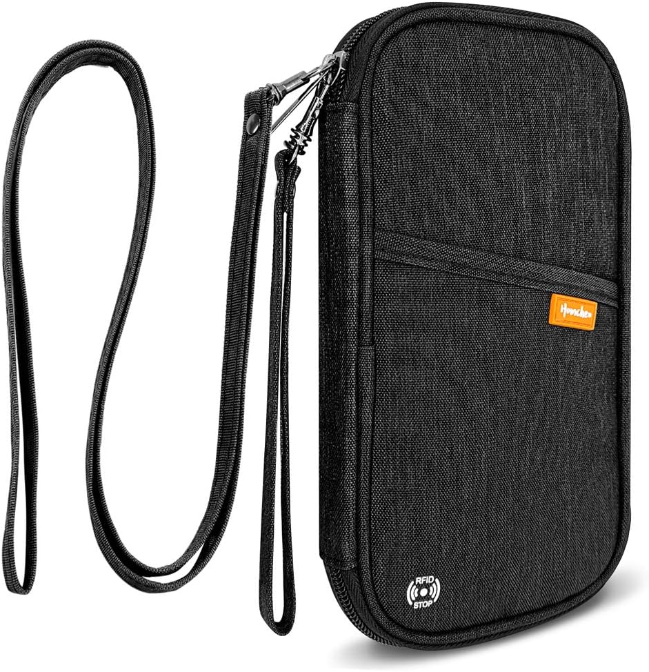 homchen RFID Blocking Travel Passport Wallet Holder, Document Organiser Case Cre...