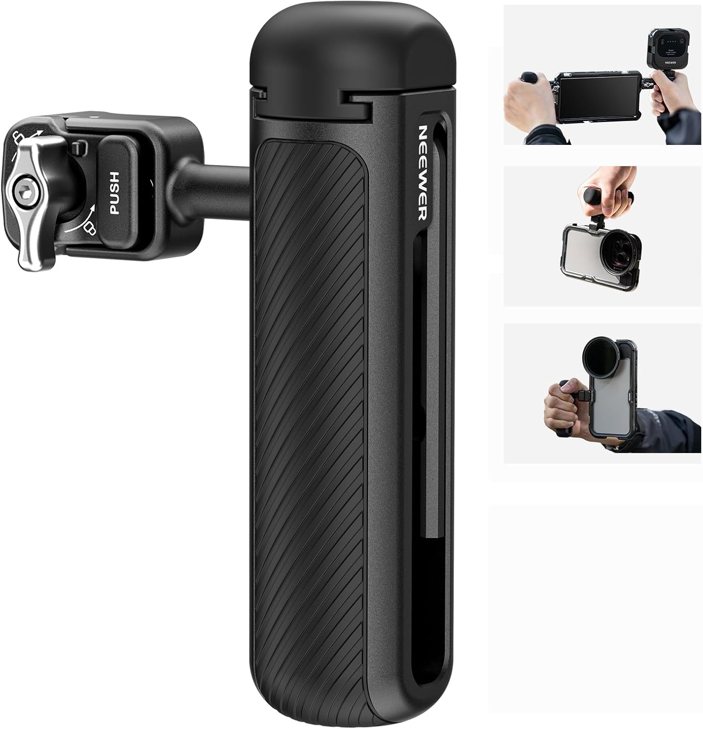 NEEWER Quick Release Side Handle Only for 2nd Gen Cages PA043 PA044 for 15 Pro M...