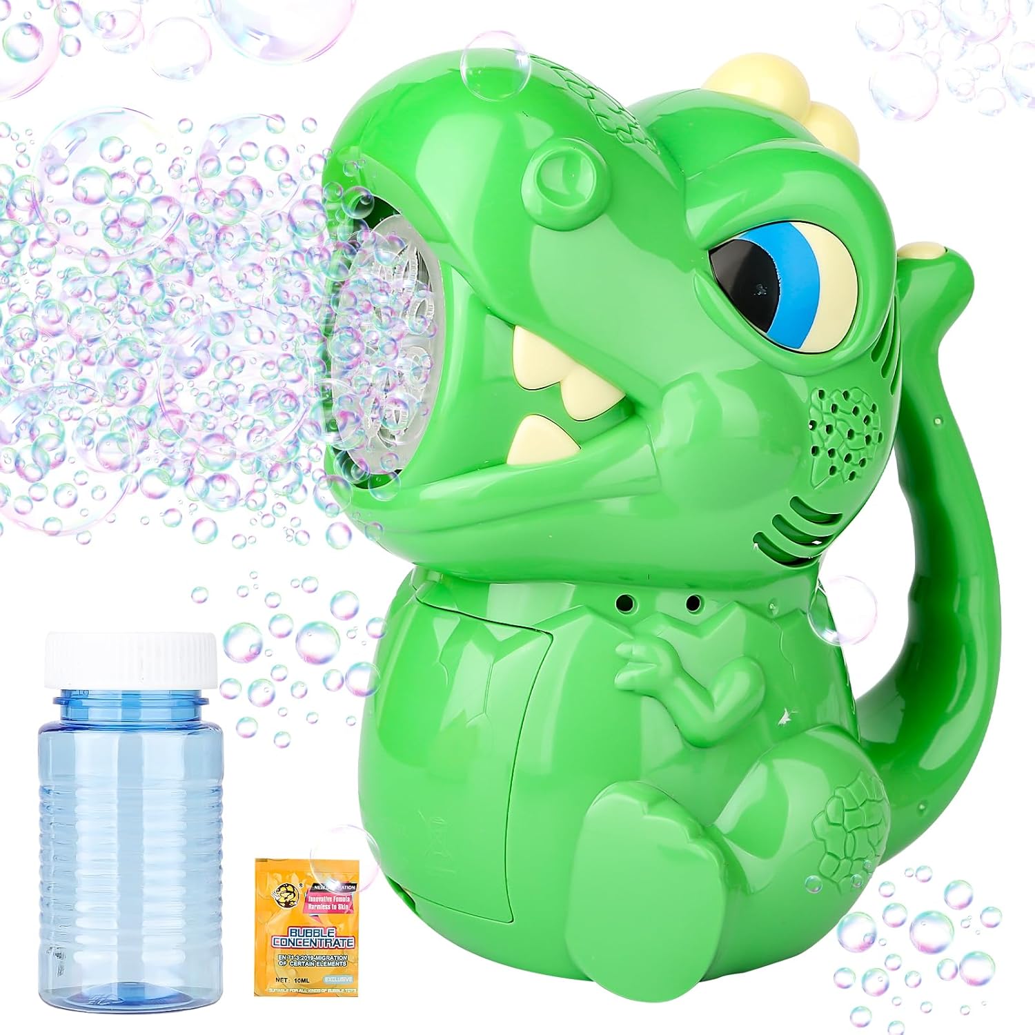 Hanmulee Dinosaur Bubble Machine, 3000+ Bubbles Per Minute, Portable Automatic B...