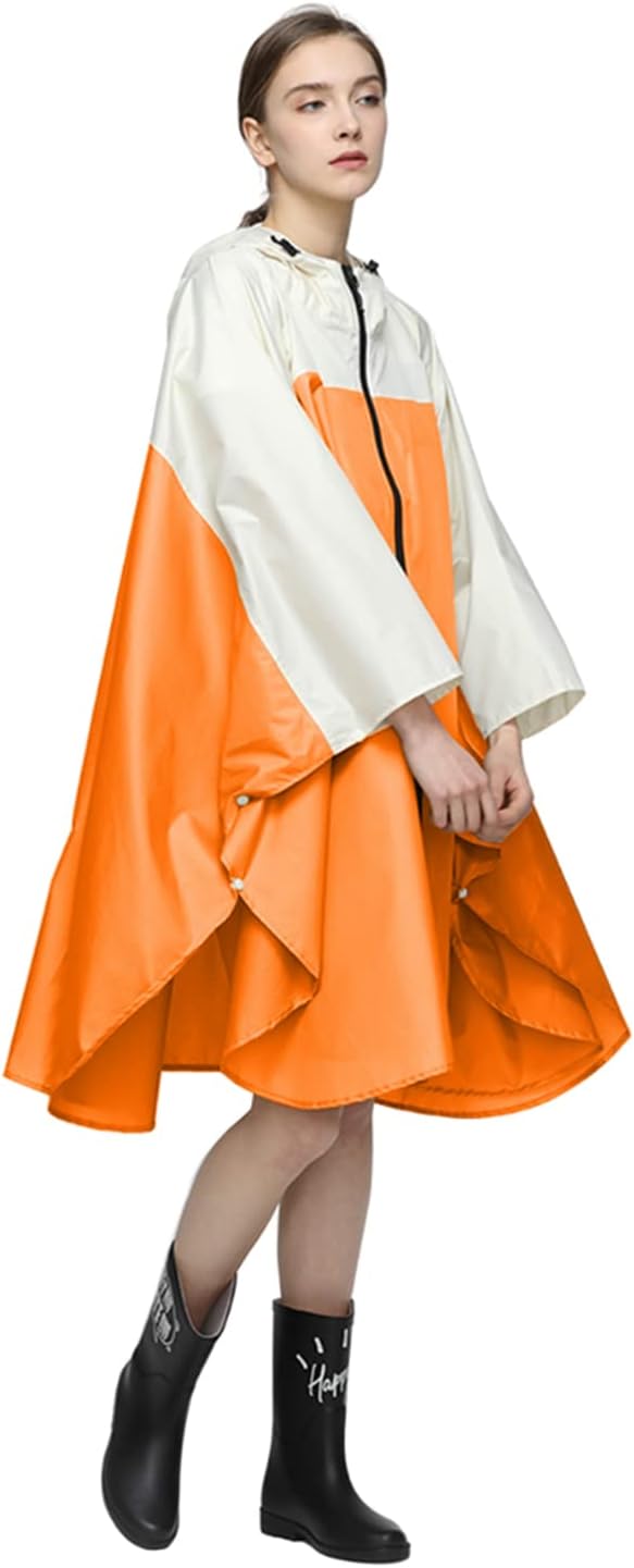 LAMA Waterproof Rain Poncho, Lightweight Reusable Rain Poncho Coat, Hiking Rain...