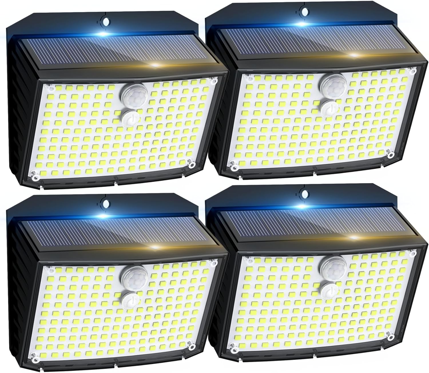Fratink Solar Security Lights, 158 LED Solar Motion Sensor Lights, 3 Modes Solar...