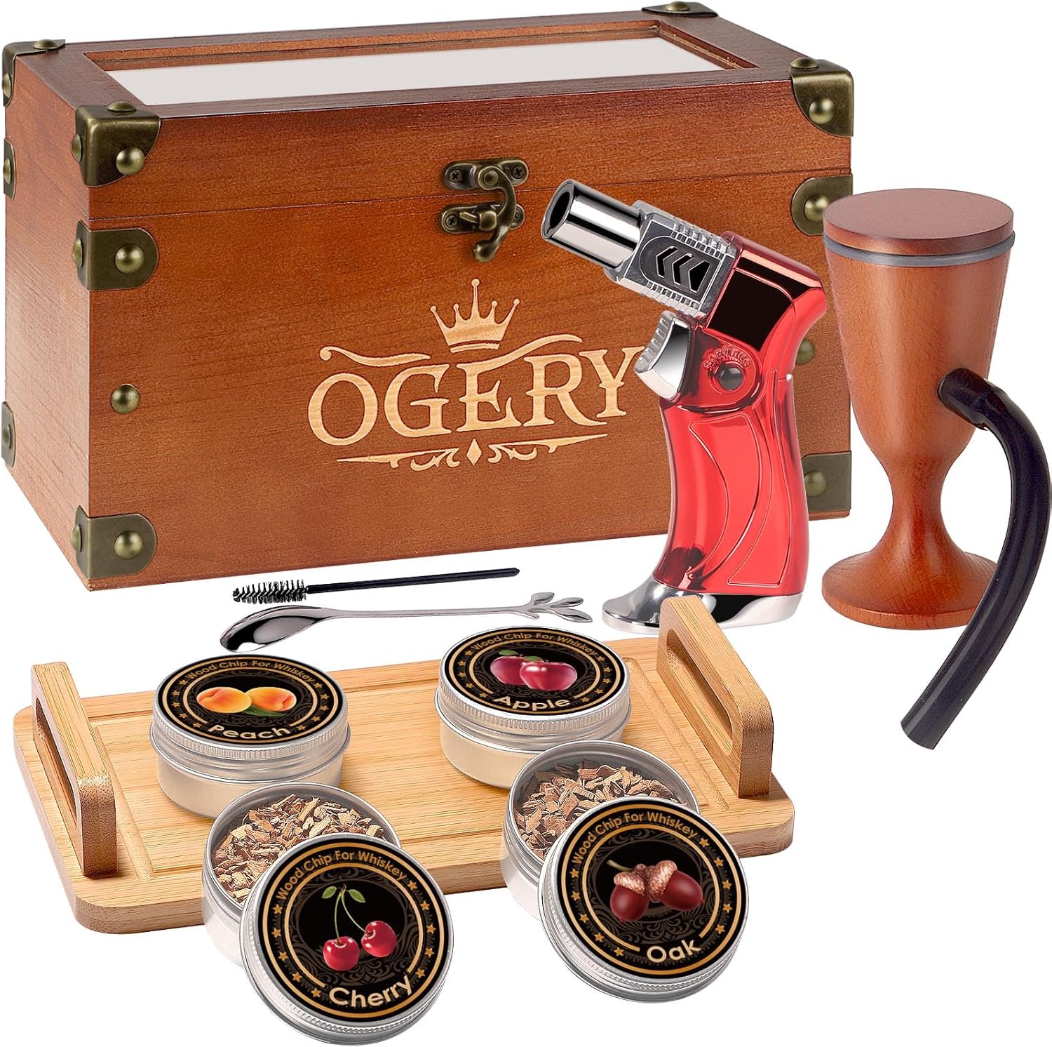 Cocktail Smoker Kit, Whiskey Smoker Kit with Smoking Gun, Old Fashioned Bourbon...