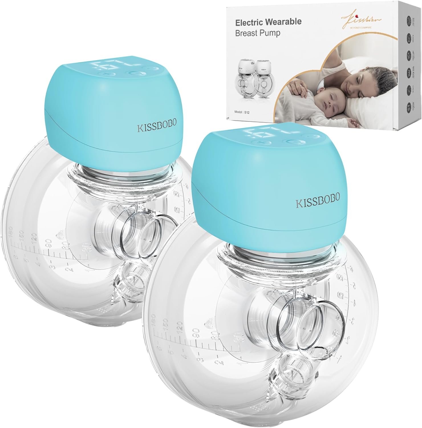 Breast Pump Electrical, Hands Free Breast Pump, Plainless 2 Modes & 9 Levels wit...
