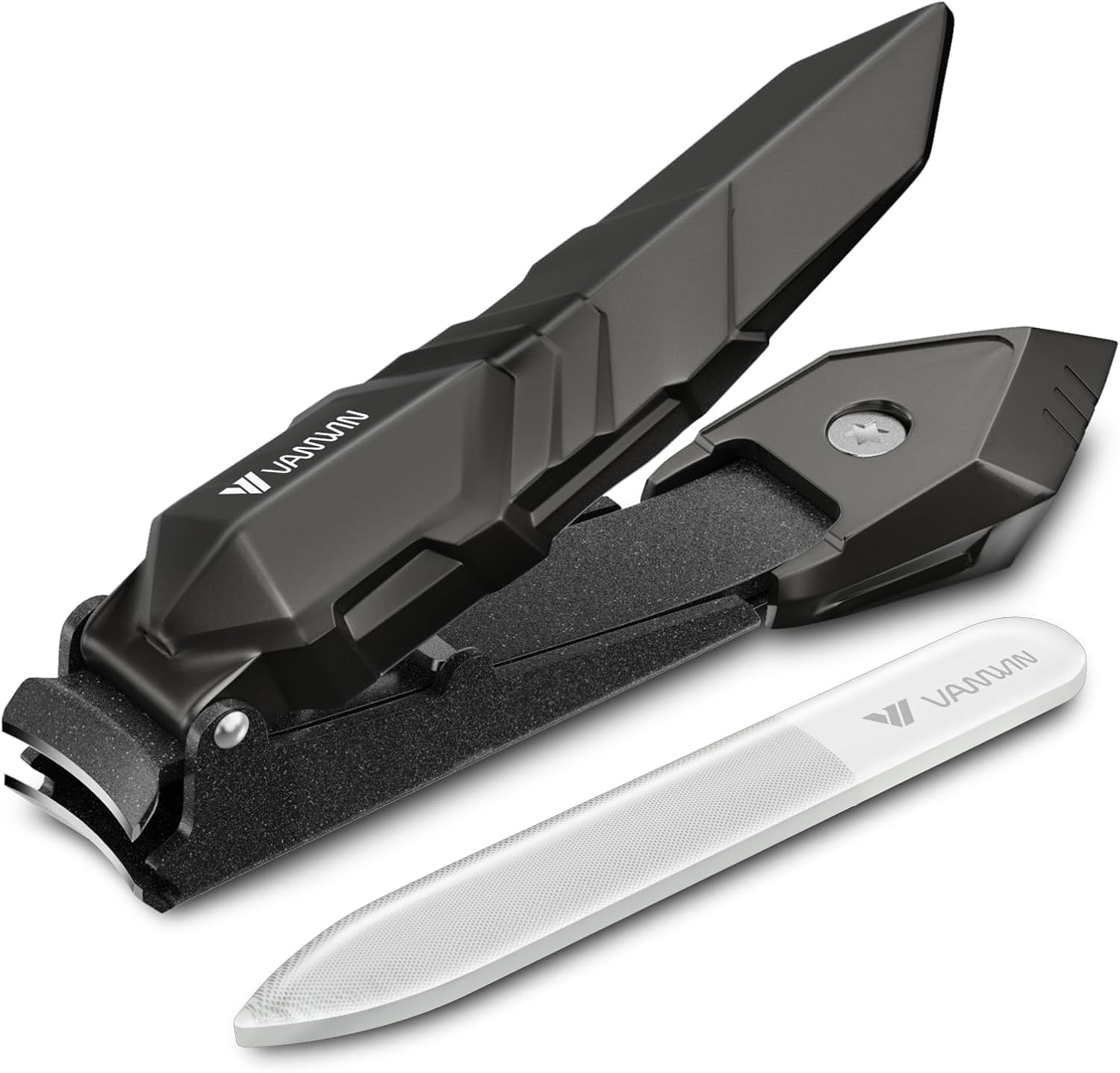VANWIN Nail Clippers for Men, Nail Clippers Heavy Duty Sharp Fingernail Clipper...