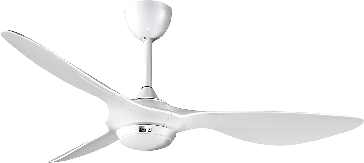 reiga 132cm Bright White Smart Ceiling Fan with Di...