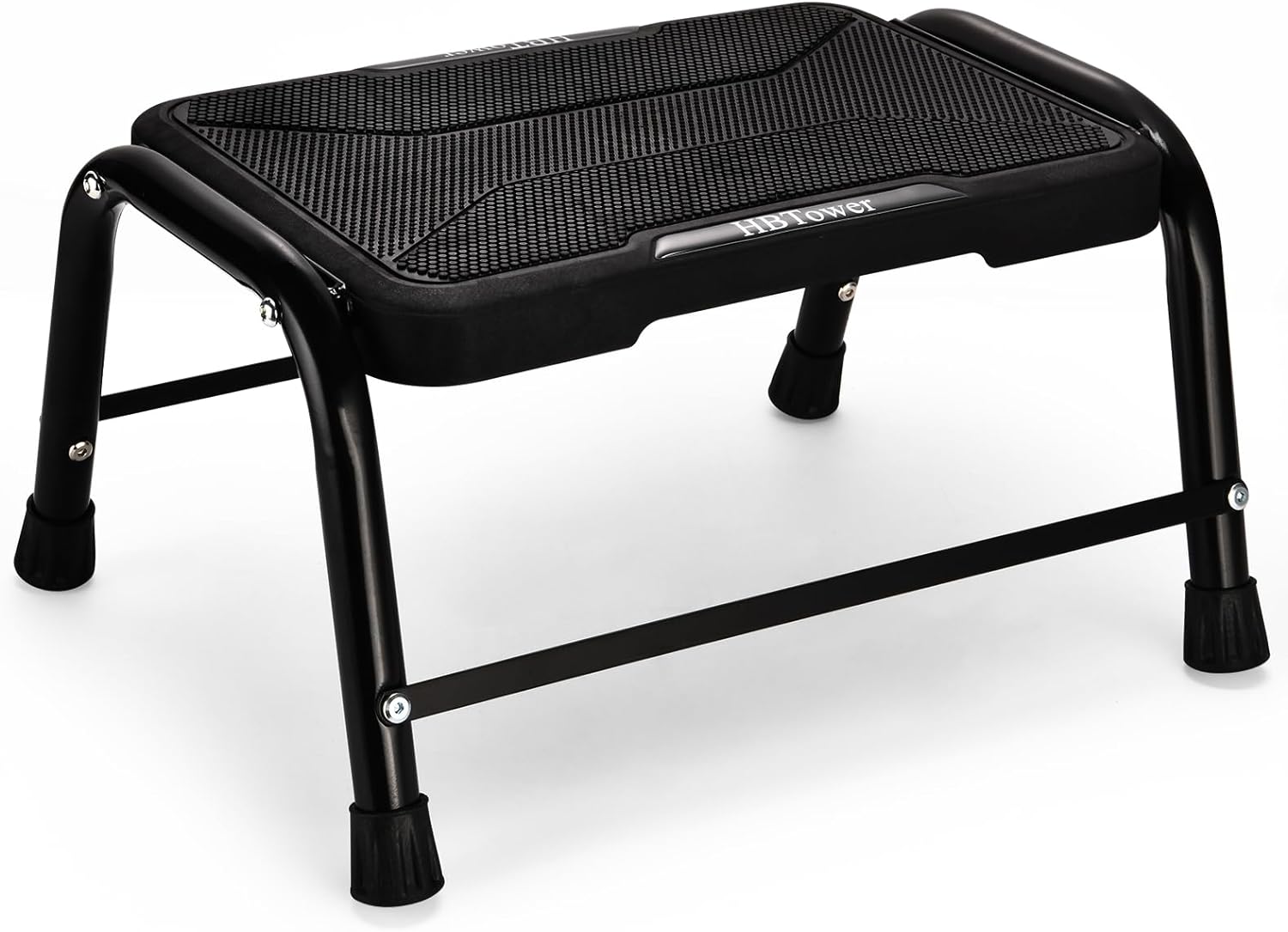 HBTower Step Stools for Adults with Non-Slip Rubber Feet, Holds Up to 300 lbs, L...