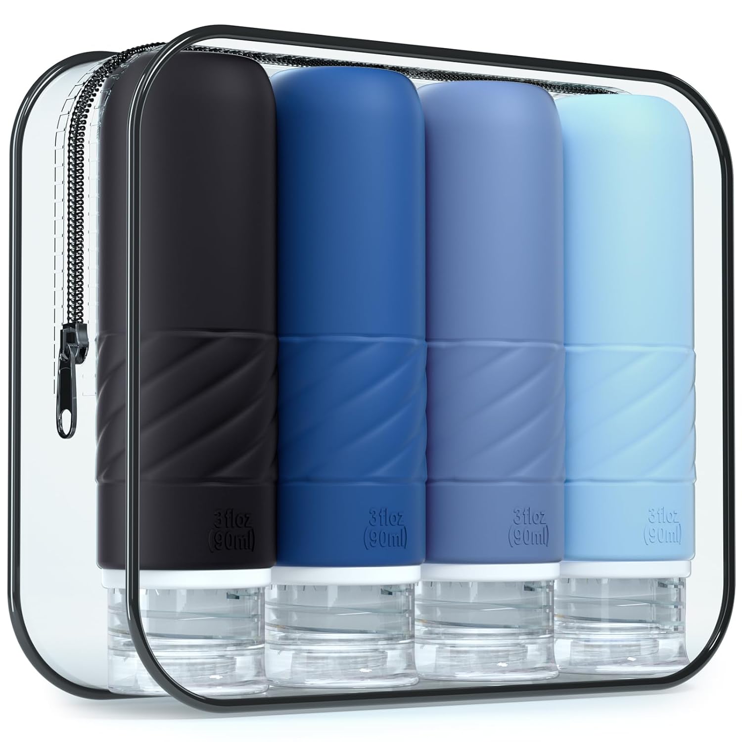 Gemice Travel Bottles for Toiletries, Tsa Approved 3oz Portable Travel Bottles,...