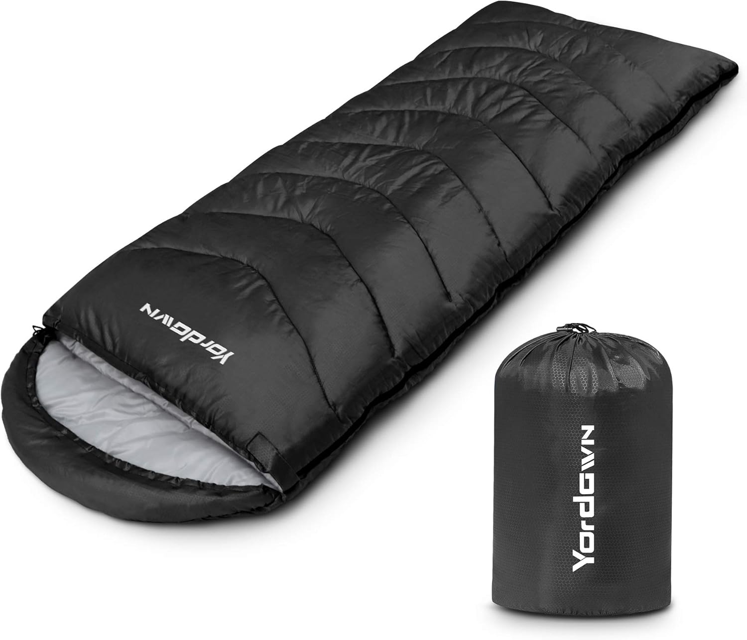 Yordawn Sleeping Bags for Adults Kids, Lightweight Sleeping Bag 3 Season Winter...