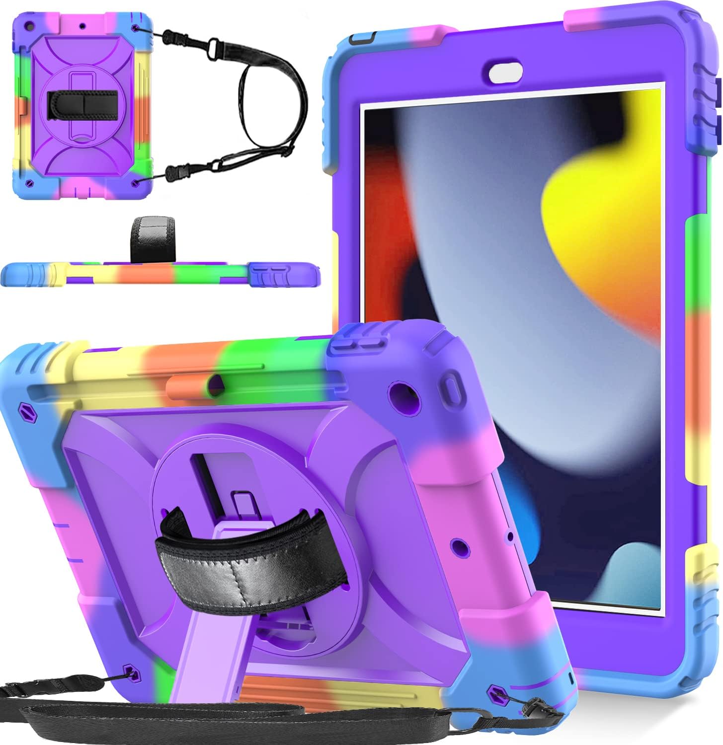 BMOUO iPad 9th Generation Case, iPad 8th/7th Generation Case, iPad 10.2 Case,Hyb...