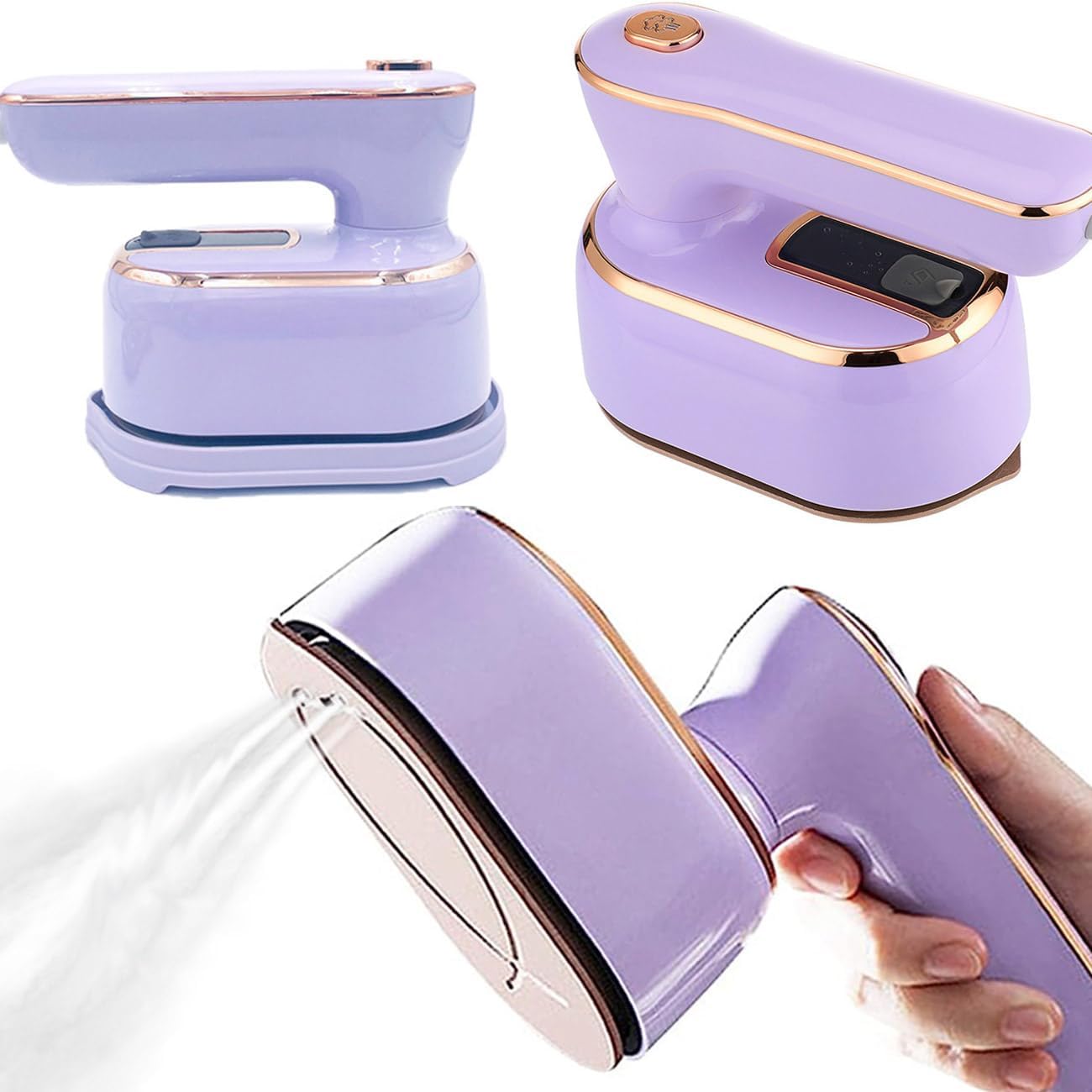 Travel Steamer Iron for Clothes Mini: handheld size portable fabric clothing ste...
