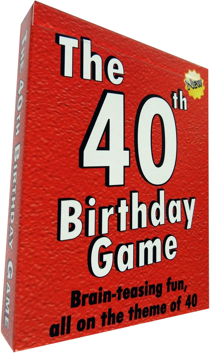 The 40th Birthday Game - amusing little gift or present idea for anyone turning...