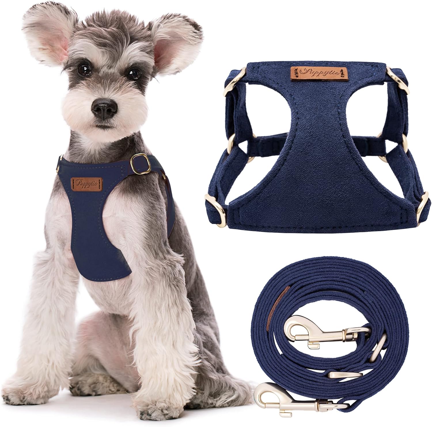 Puppytie No Pull Small Dog Harness with Multifunction Dog Leash,Lightweight Soft...