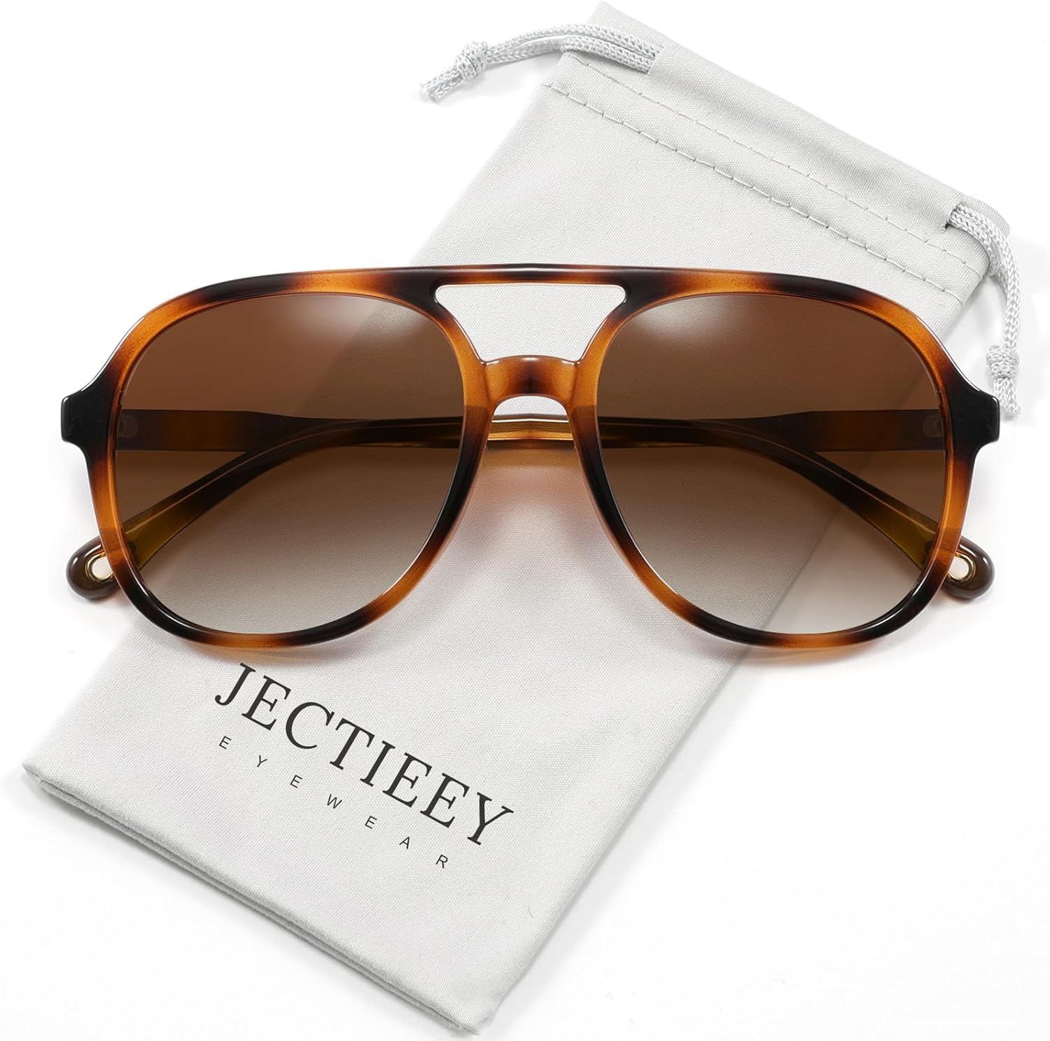 Polarized Aviator Sunglasses for Womens Men Trendy 2024 Square Classic 70s Sun G...