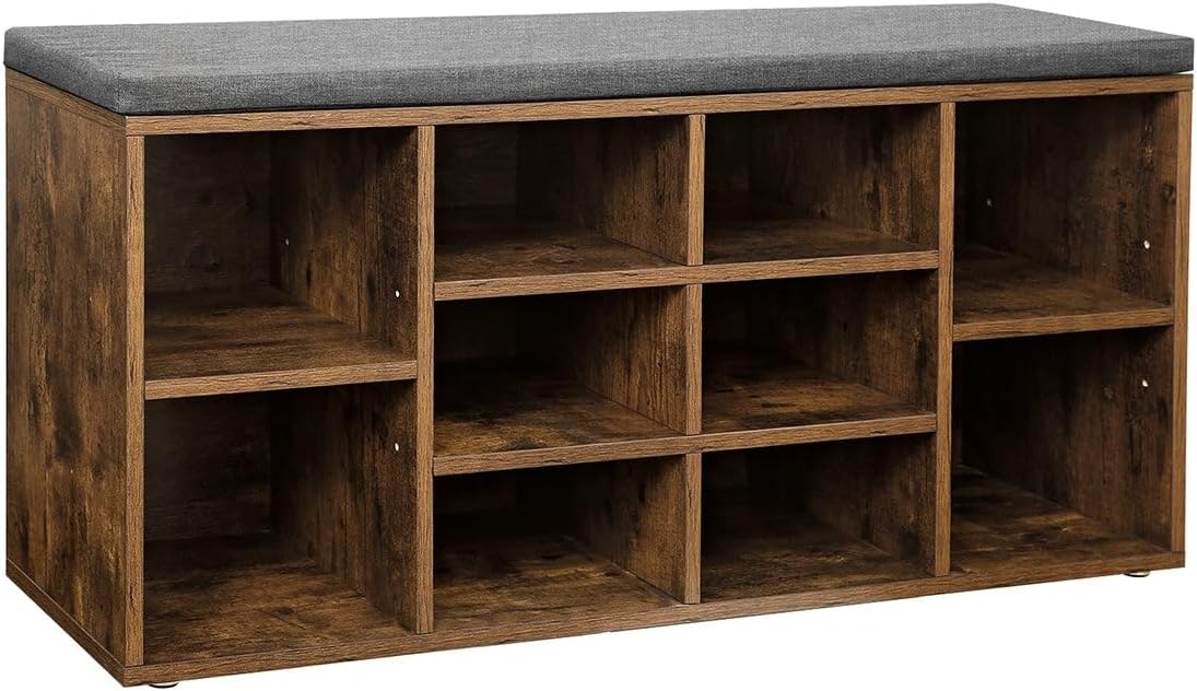 VASAGLE Shoe Bench, Shoe Shelf, Shoe Rack, Storage...
