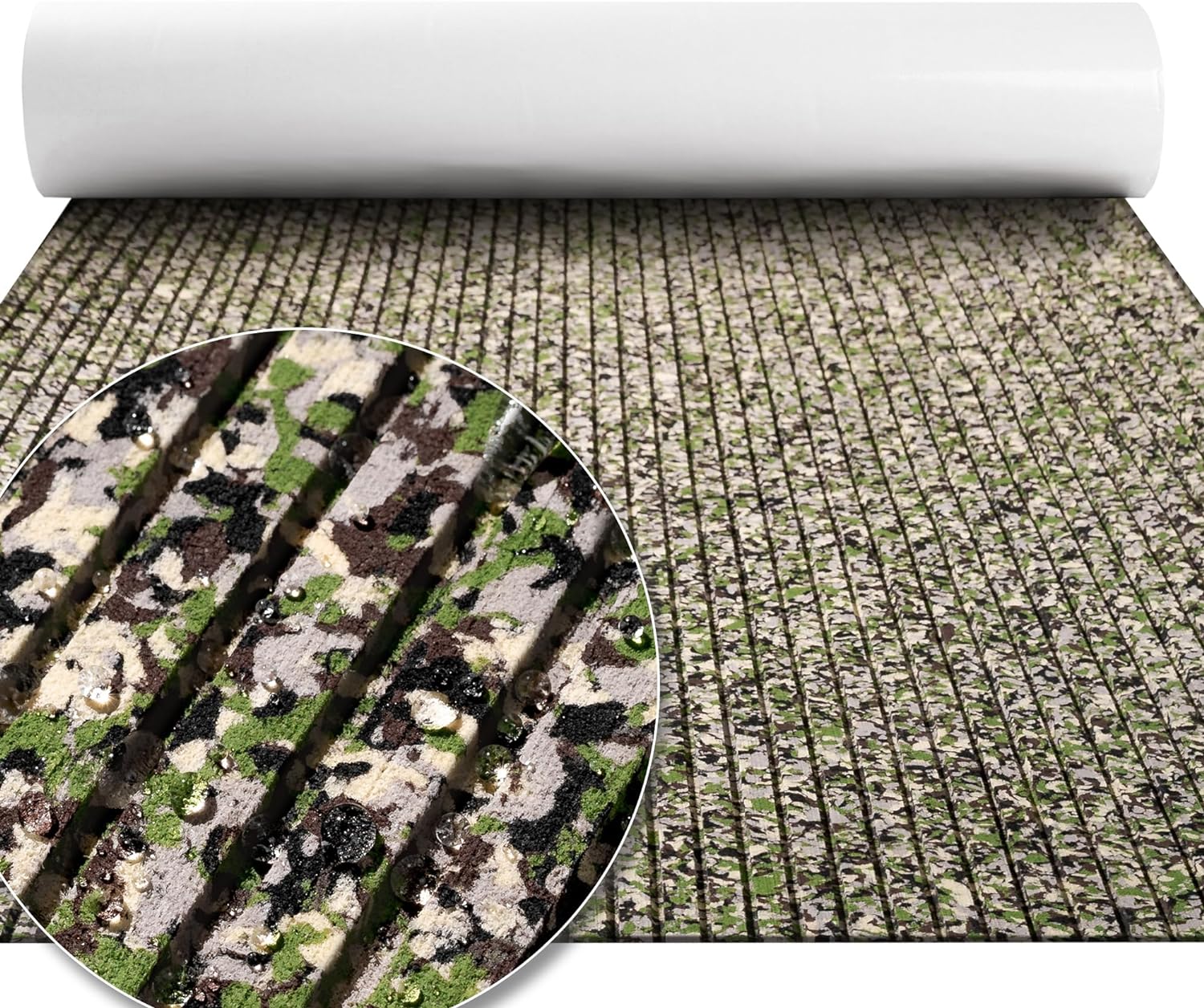 Boat Flooring EVA Foam Boat Decking Marine Flooring Camo Brushed Non-Slip Self-A...