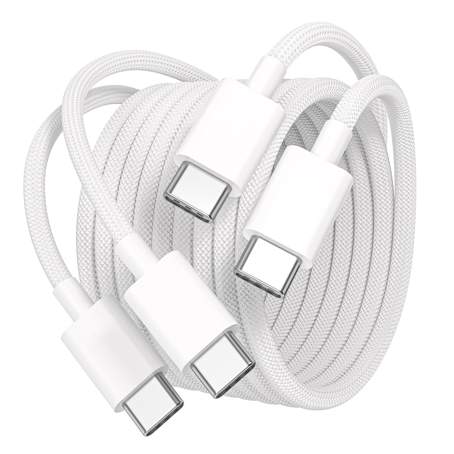 Quntis USB C to USB C Cable 1M, 60W USB C Fast Charger Cable 2Pack Type C to Typ...