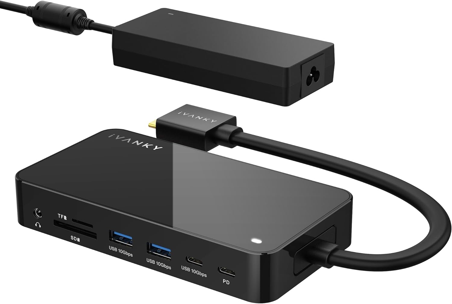 MacBook Pro Docking Station with 180W Power Adapter, iVANKY 12 in 2 Dual 4K@60Hz...