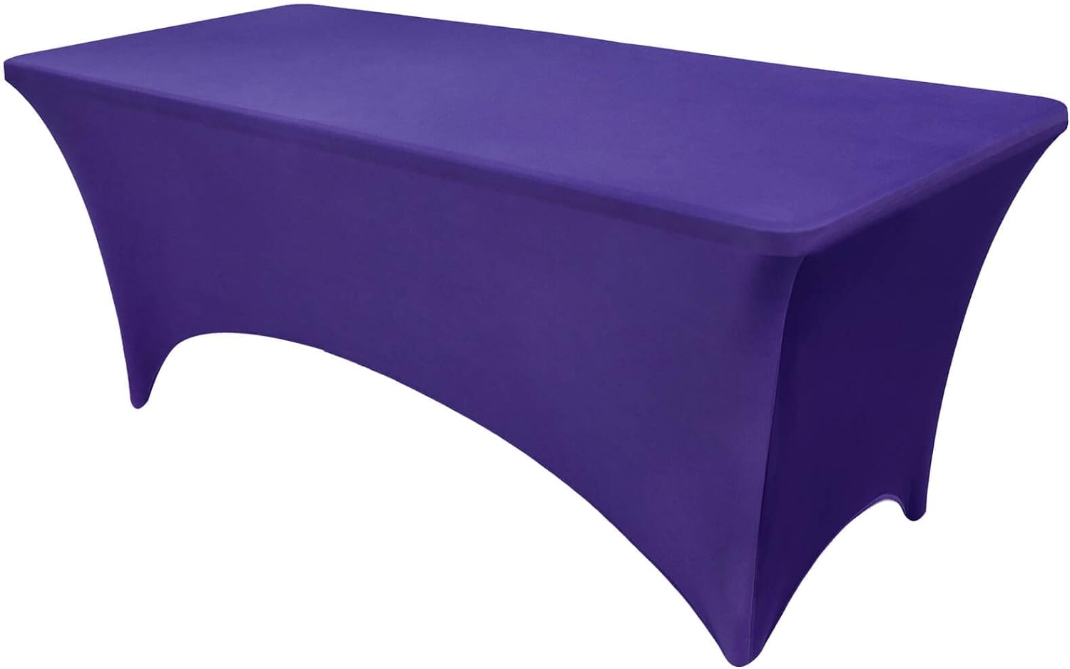 OutdoorLines Fitted Tablecloths Purple Table Cloth for 4 Foot Rectangle Table -...