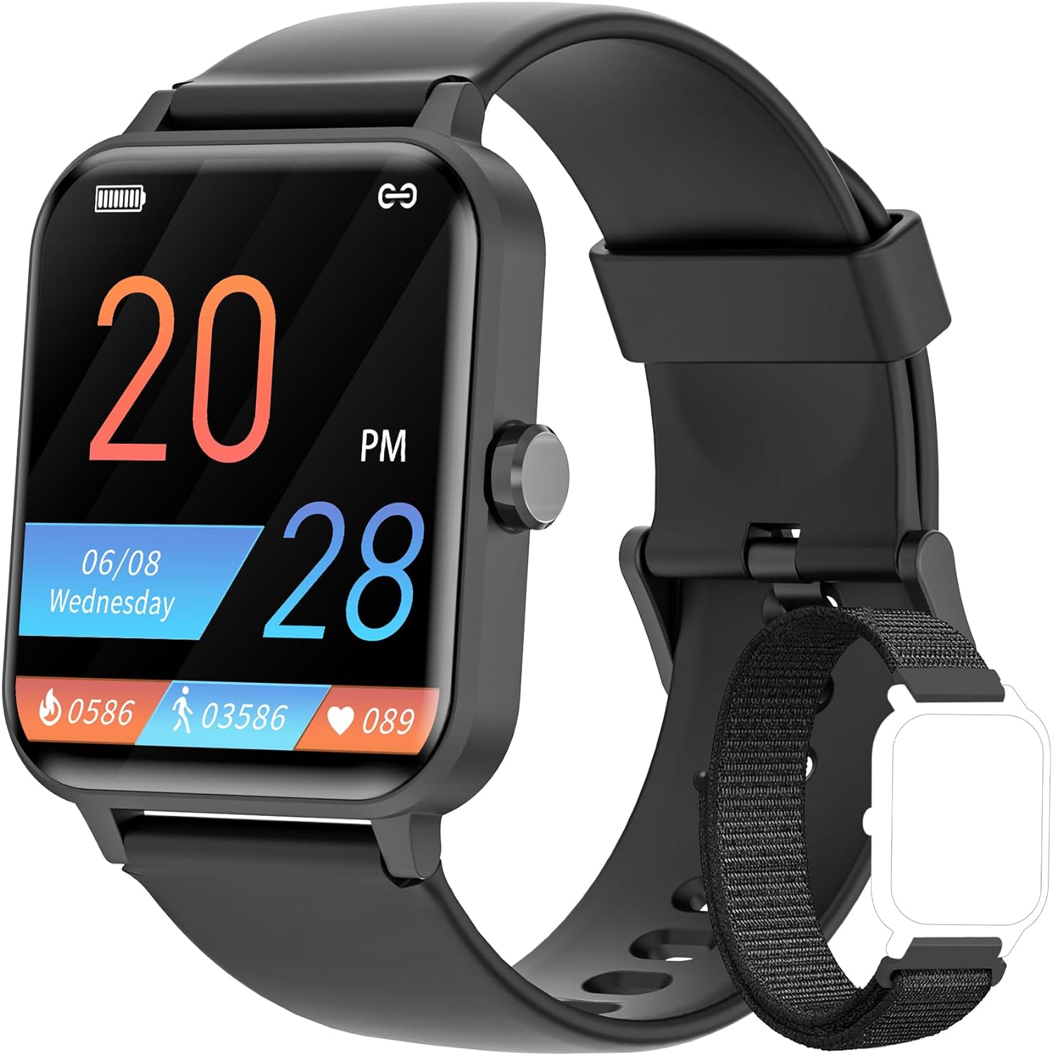 Blackview Smart Watch for Men Women, 1.83" Fitness Watch with Blood Oxygen Heart...