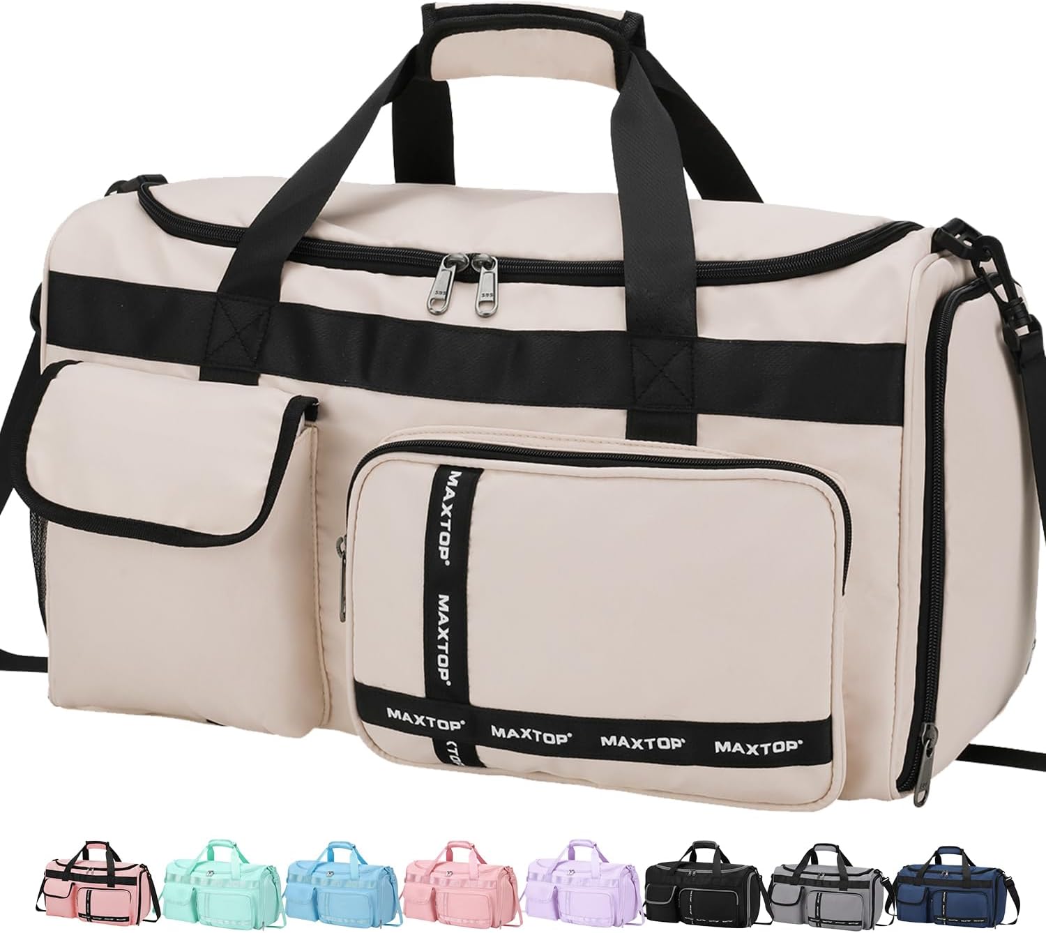 MAXTOP Travel Duffle Bag for Women Carry On Tote Weekender Overnight Bag Large C...