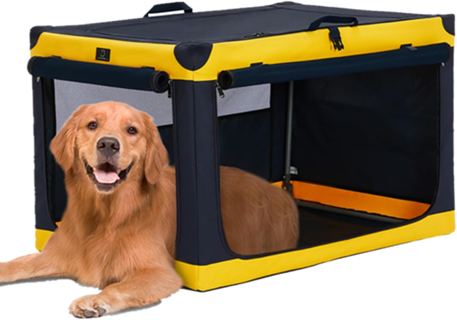 A 4 Pet Large Dog Crate, 36 inch Soft Dog Travel Crate for Medium to Large Dogs,...