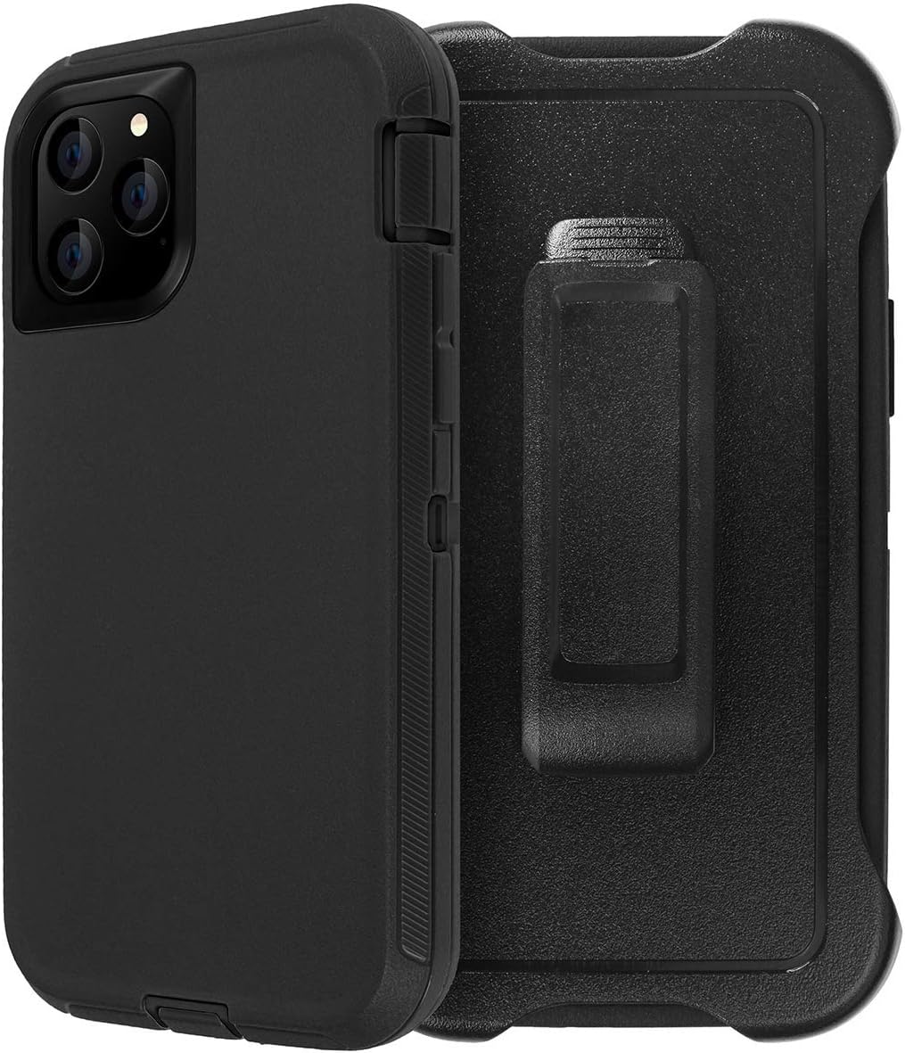 AICase for iPhone 11 Pro Max Belt-Clip Holster Case (6.5"), Full Body Rugged Hea...